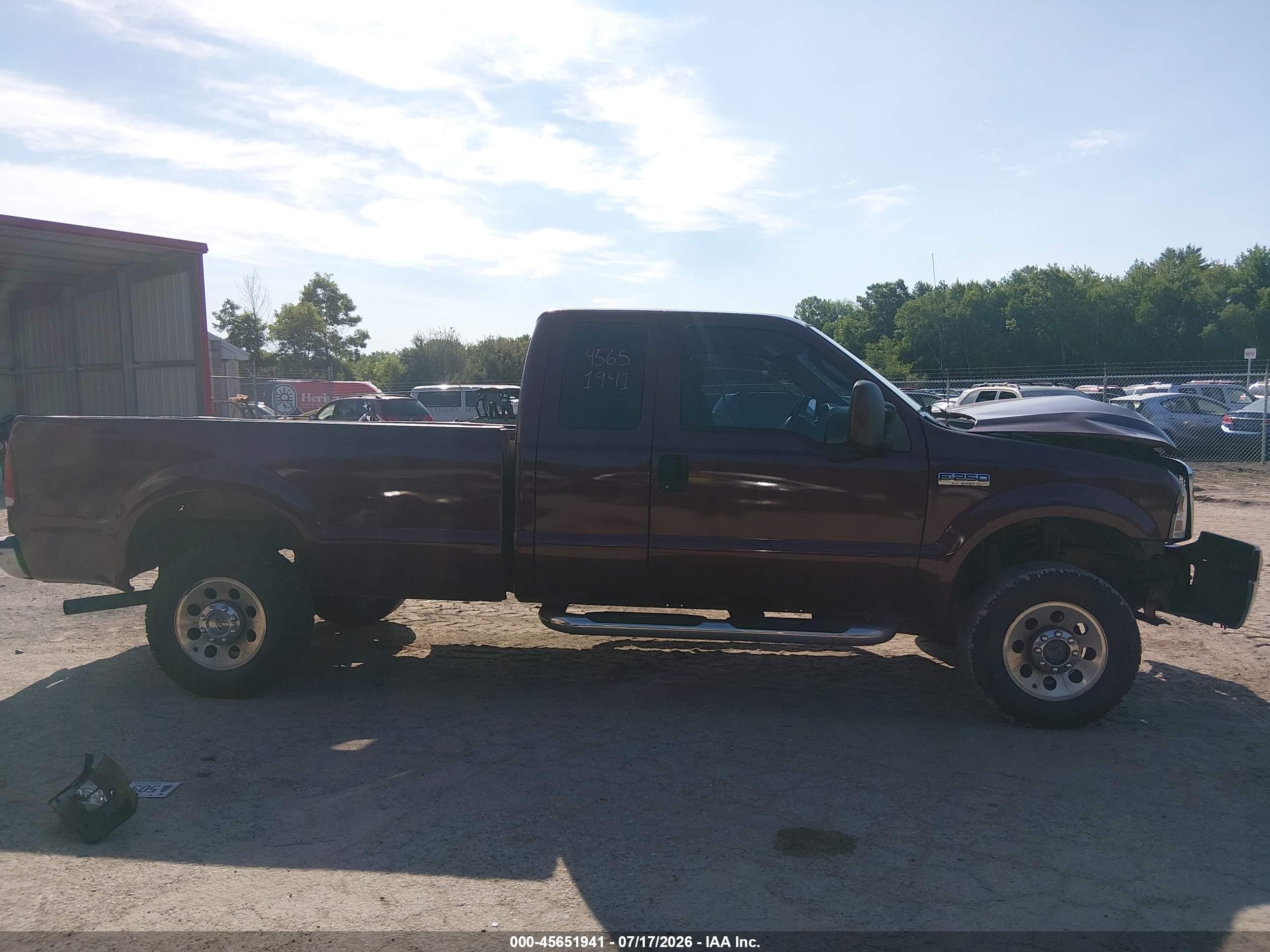 2006 Ford F-250 Lariat/xl/xlt Red vin: 1FTSX21526EB85495
