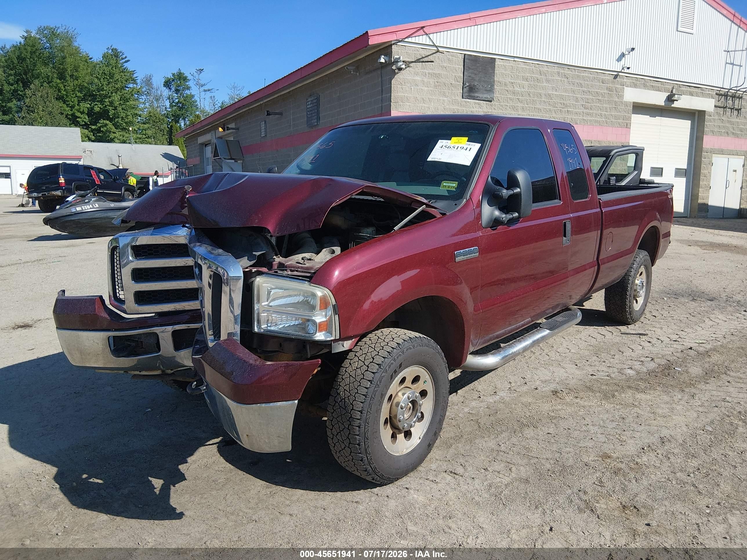 2006 Ford F-250 Lariat/xl/xlt Red vin: 1FTSX21526EB85495