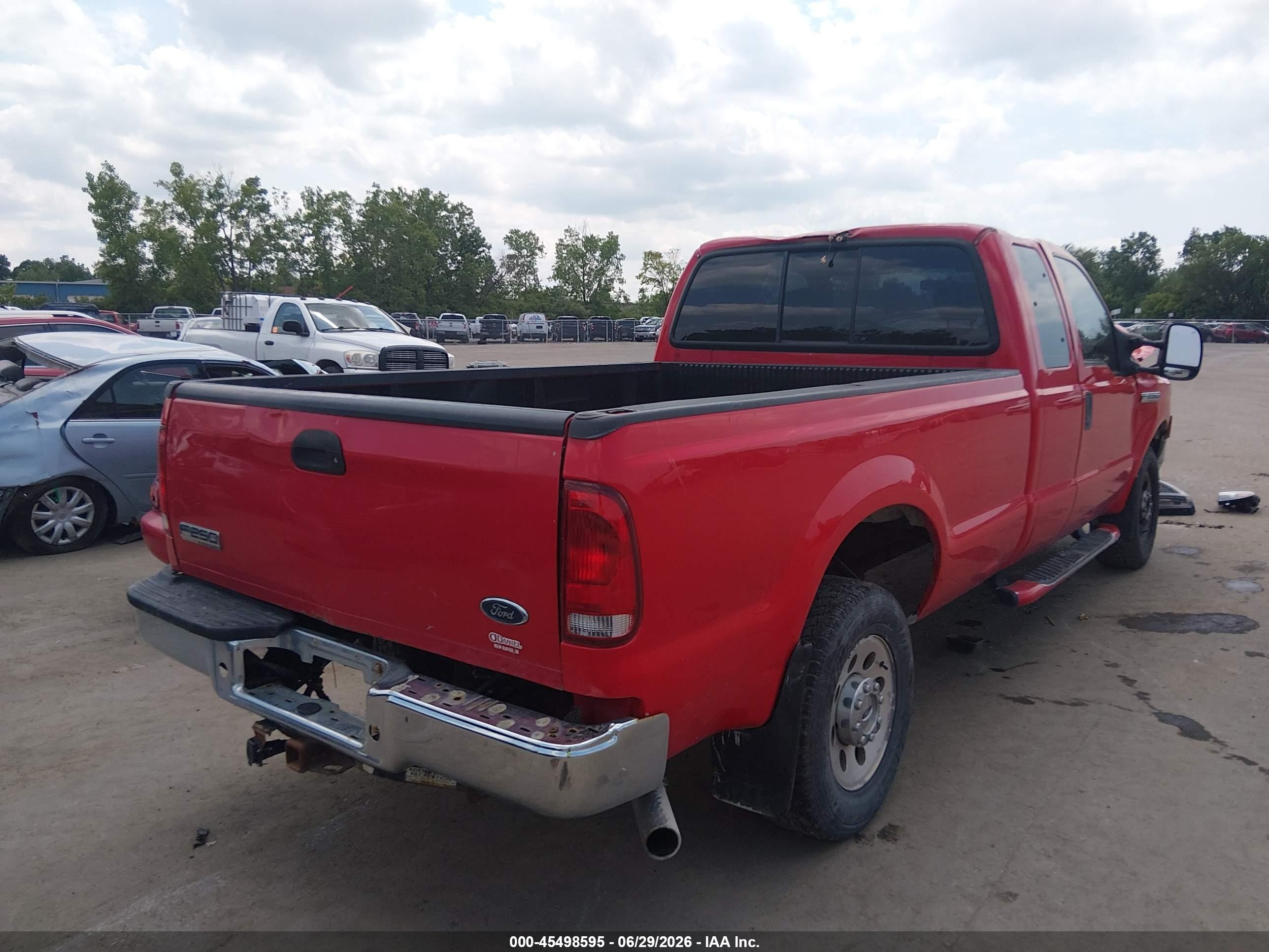2006 Ford F-250 Lariat/xl/xlt Red vin: 1FTSX21526EC09021