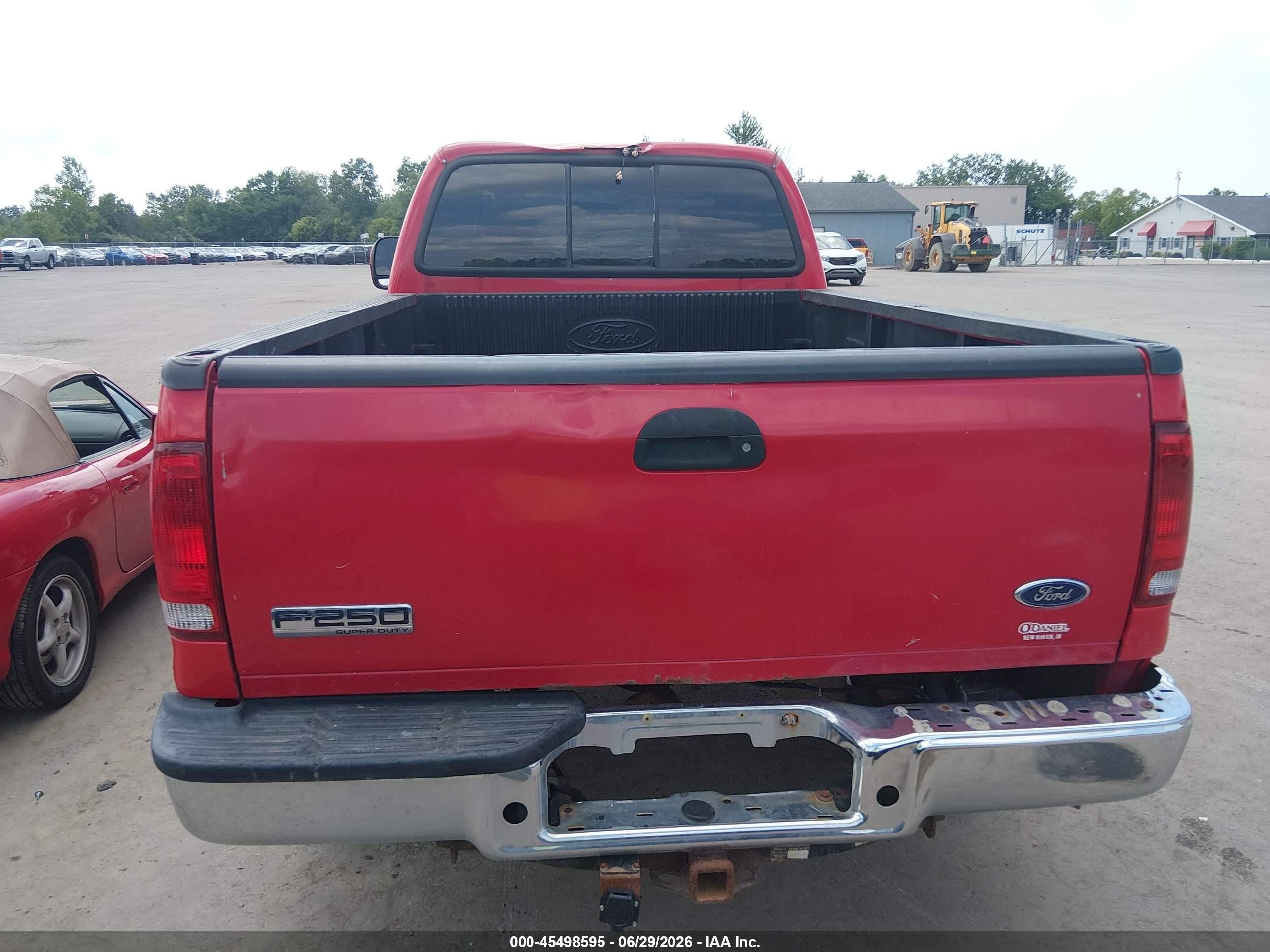 2006 Ford F-250 Lariat/xl/xlt Red vin: 1FTSX21526EC09021