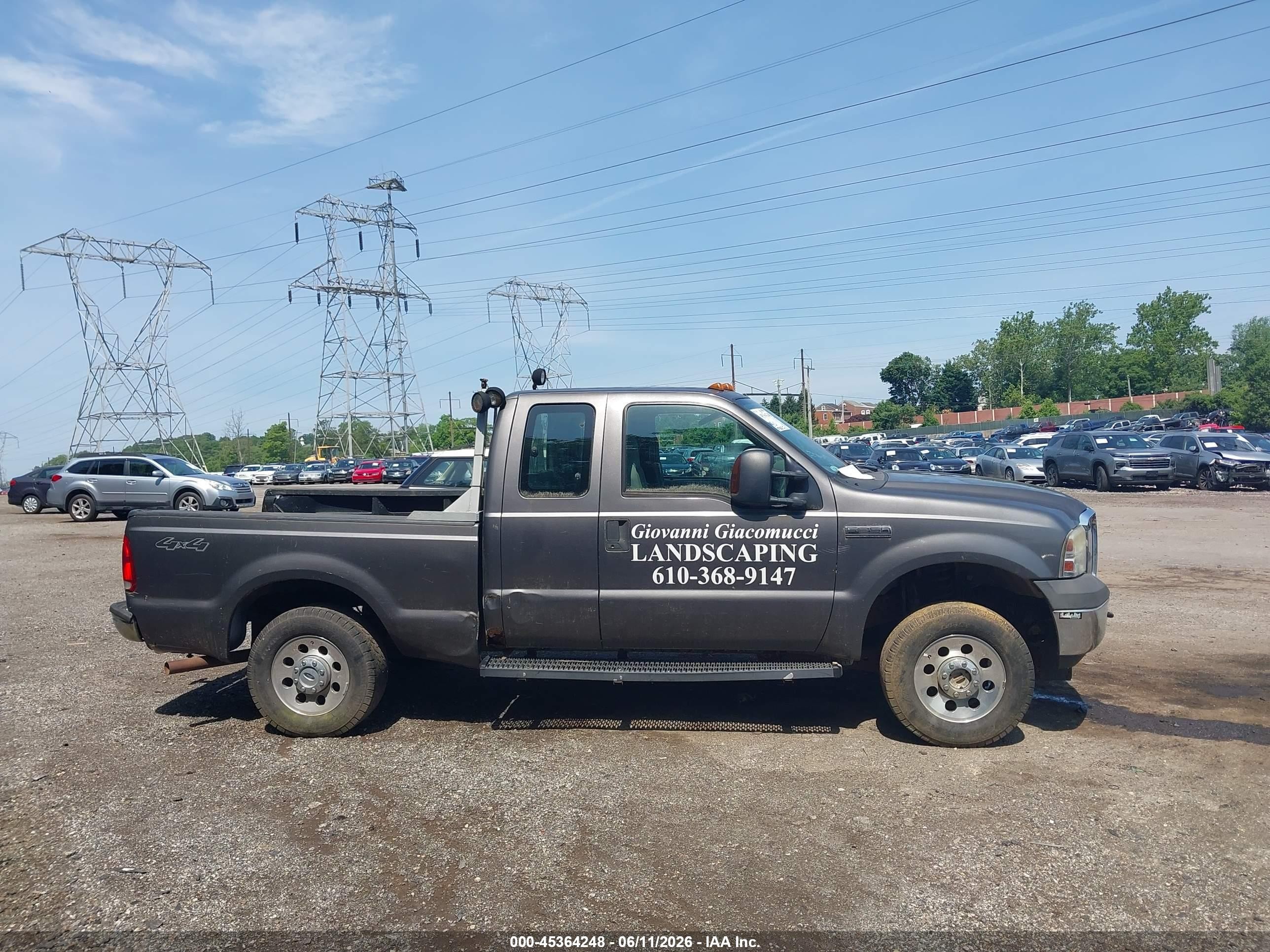 2007 Ford F-250 Lariat/xl/xlt Серый vin: 1FTSX21527EA63981