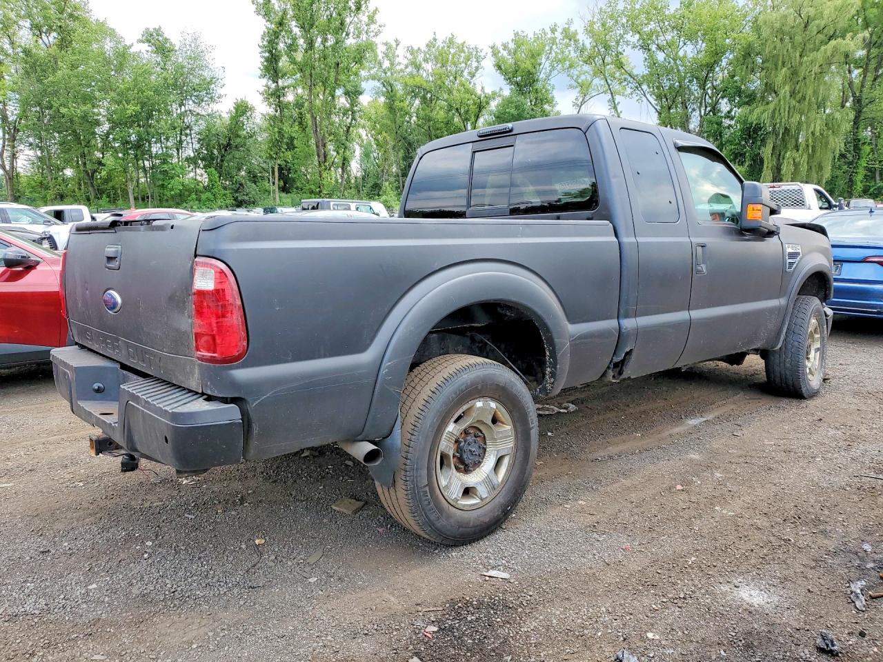 2008 Ford F250 Super Duty Black vin: 1FTSX21528EA51122