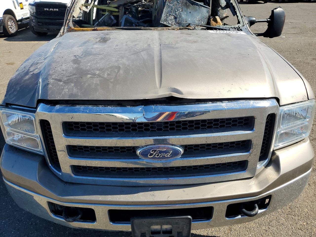 2005 Ford F250 Super Duty Tan vin: 1FTSX21535EC31639