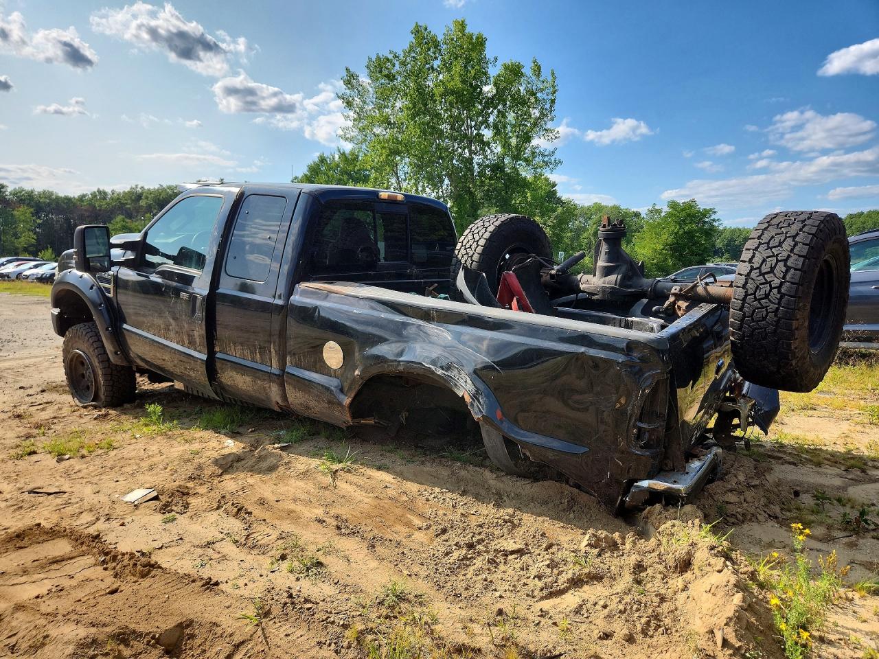 2008 Ford F250 Super Duty Black vin: 1FTSX21538EA84114