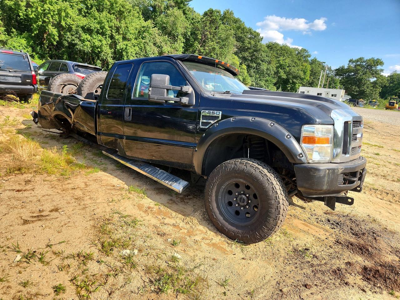 2008 Ford F250 Super Duty Black vin: 1FTSX21538EA84114