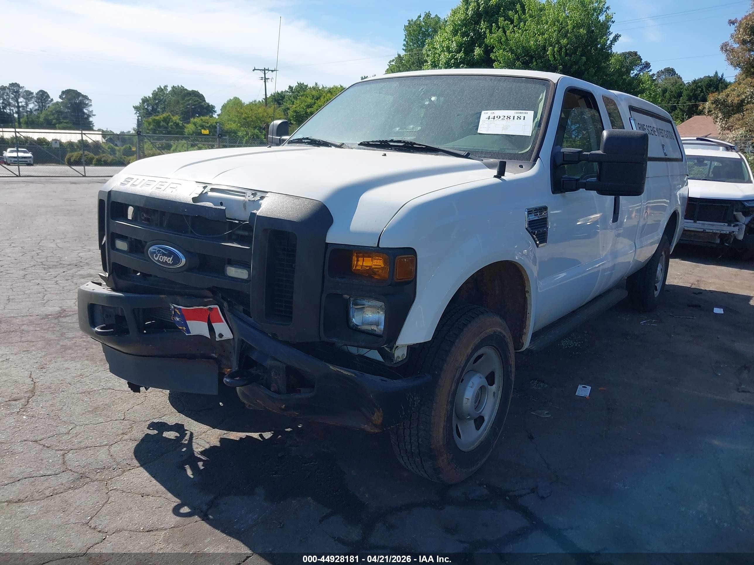 2008 Ford F-250 Fx4/lariat/xl/xlt White vin: 1FTSX21538EE27696