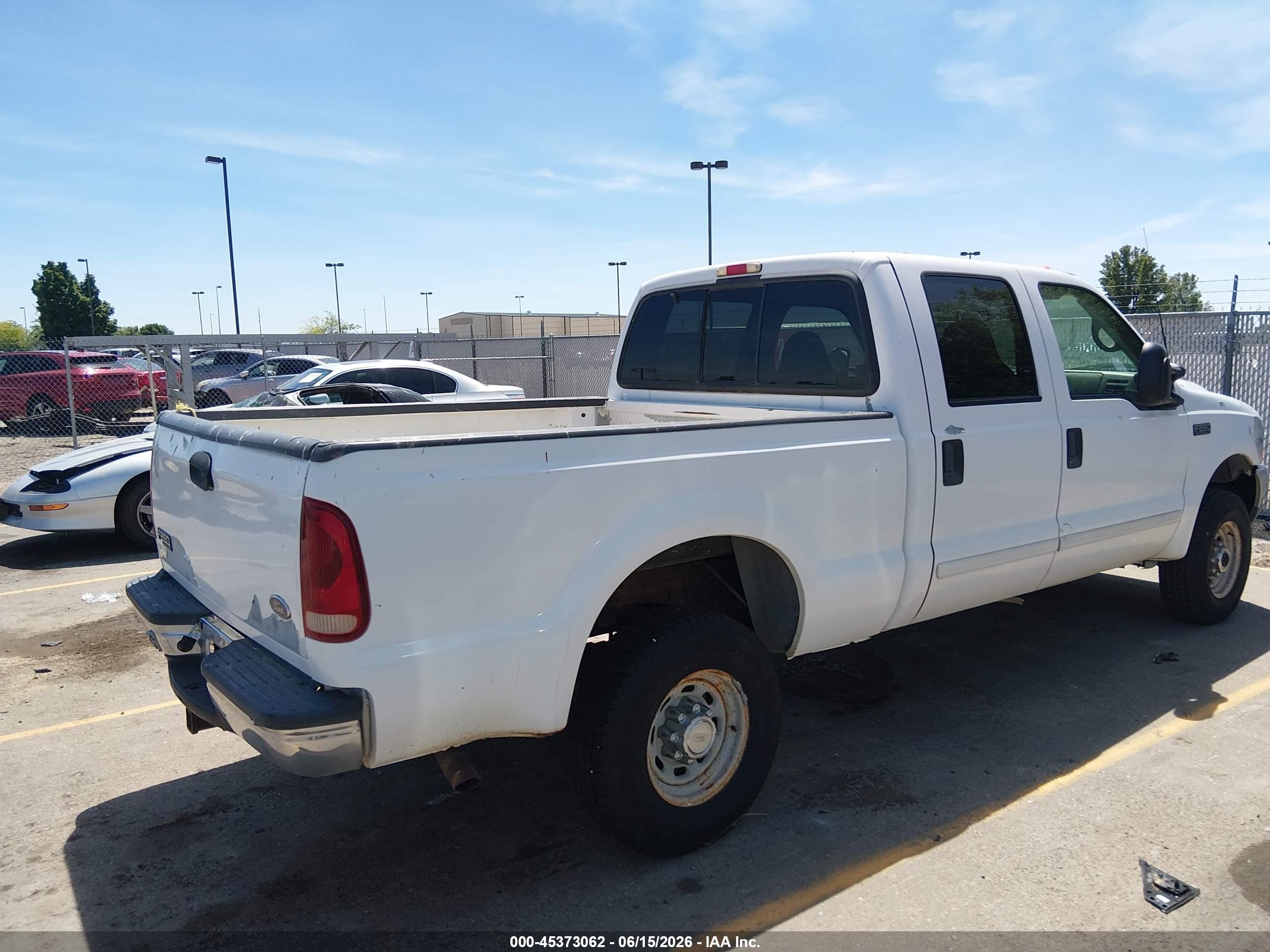 2005 Ford F-250 Lariat/xl/xlt White vin: 1FTSX21545EC73818