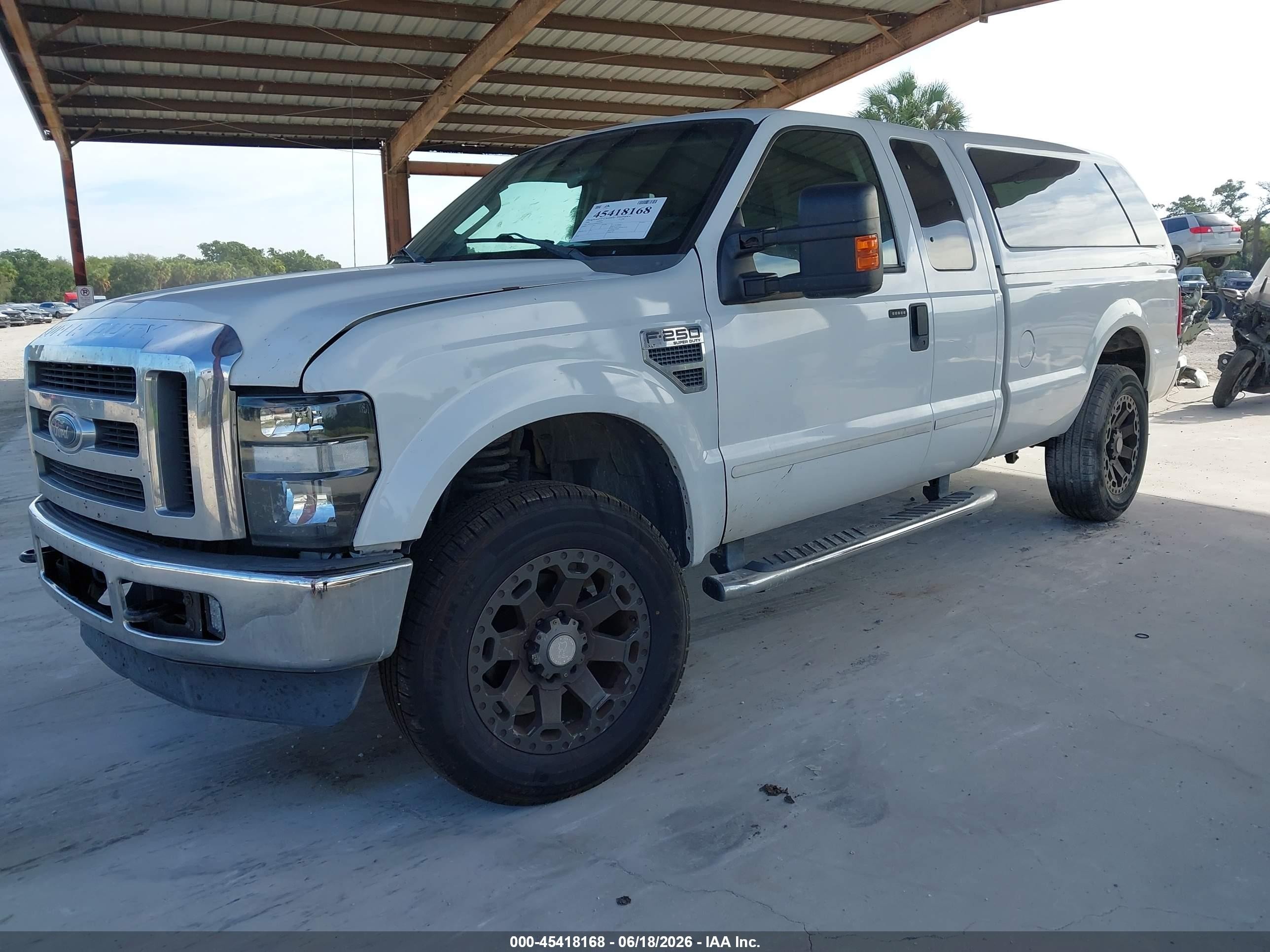 2008 Ford F-250 Fx4/lariat/xl/xlt White vin: 1FTSX21548ED52765