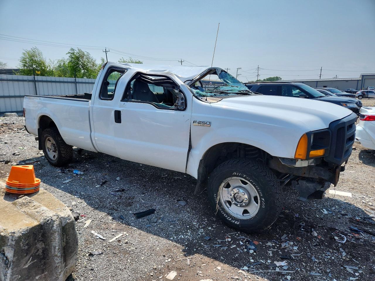 2006 Ford F250 Super Duty White vin: 1FTSX21556ED48625