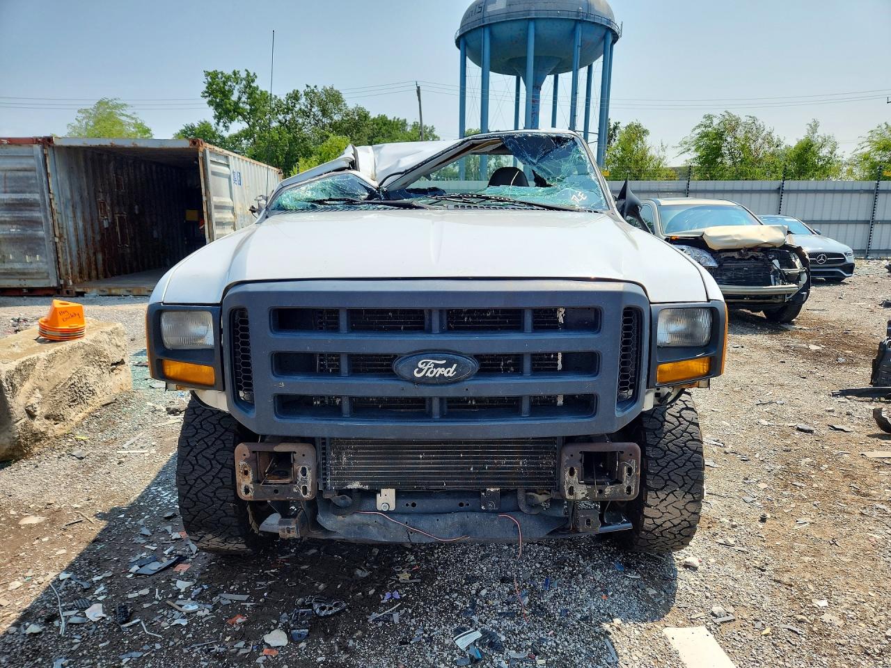 2006 Ford F250 Super Duty White vin: 1FTSX21556ED48625