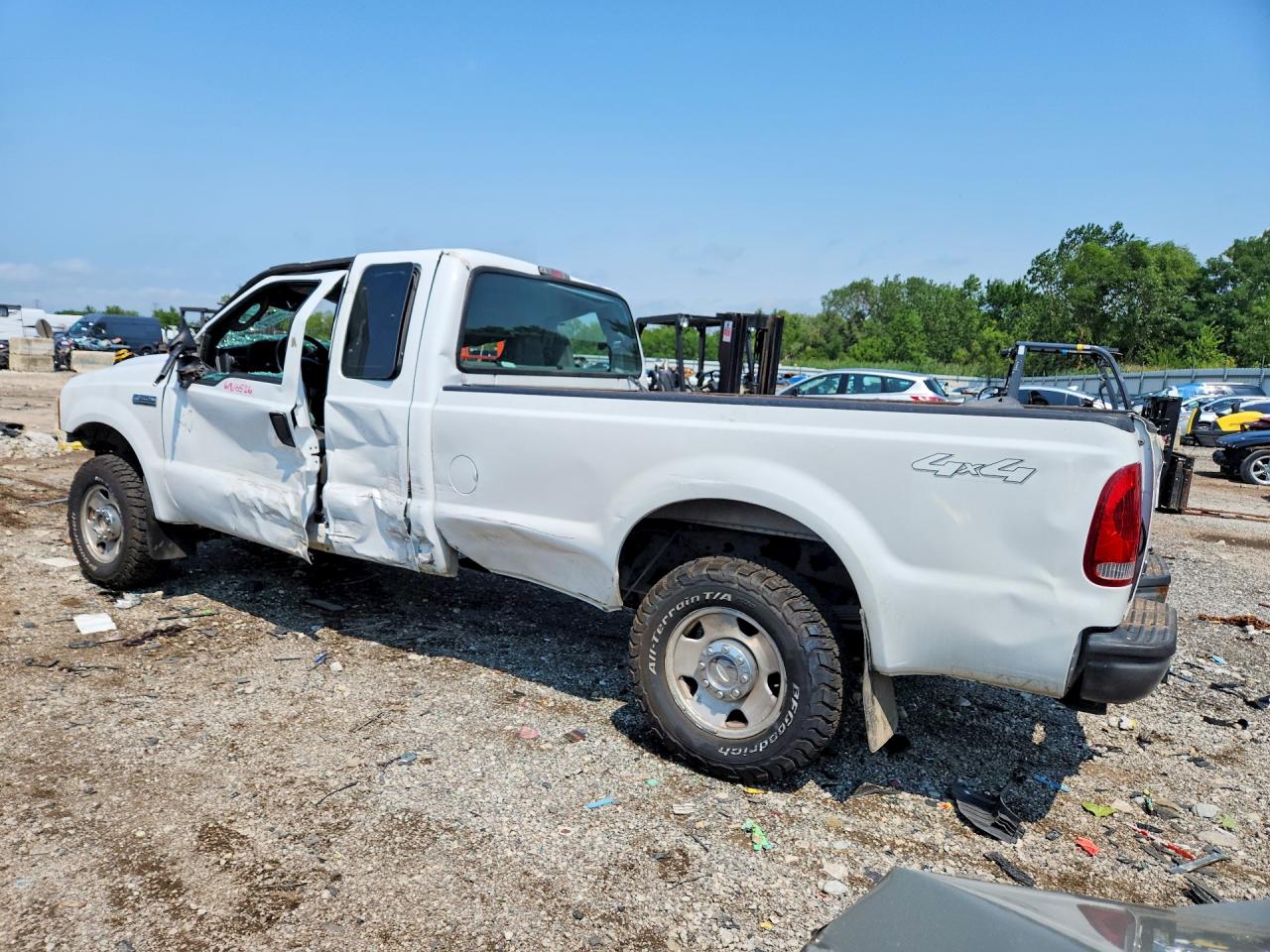 2006 Ford F250 Super Duty White vin: 1FTSX21556ED48625