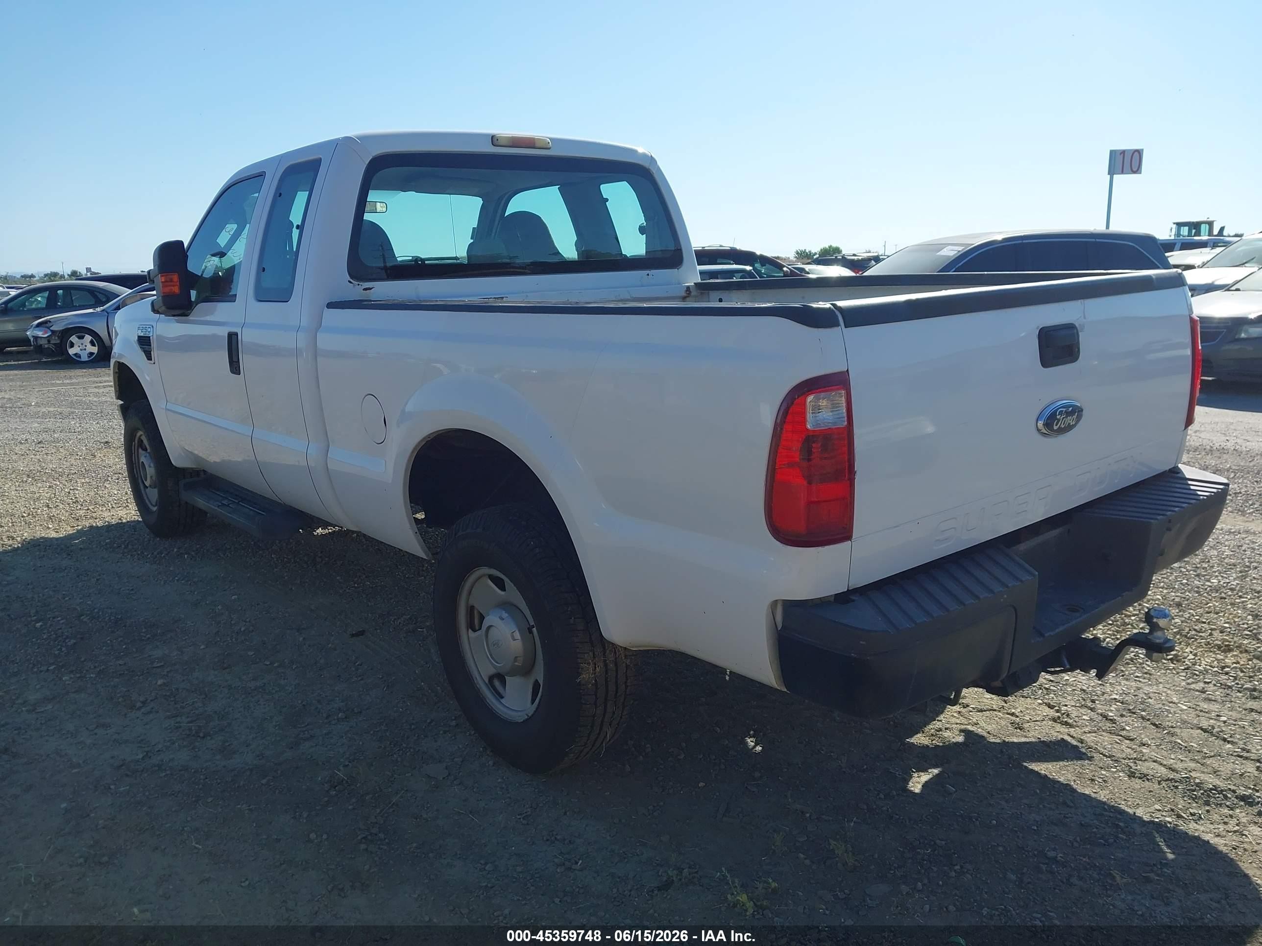 2008 Ford F-250 Fx4/lariat/xl/xlt White vin: 1FTSX21558EA09236