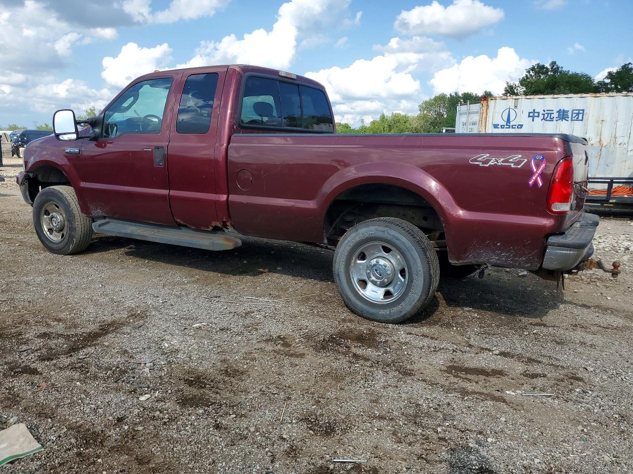 2006 Ford F250 Super Duty Burgundy vin: 1FTSX21566ED77499