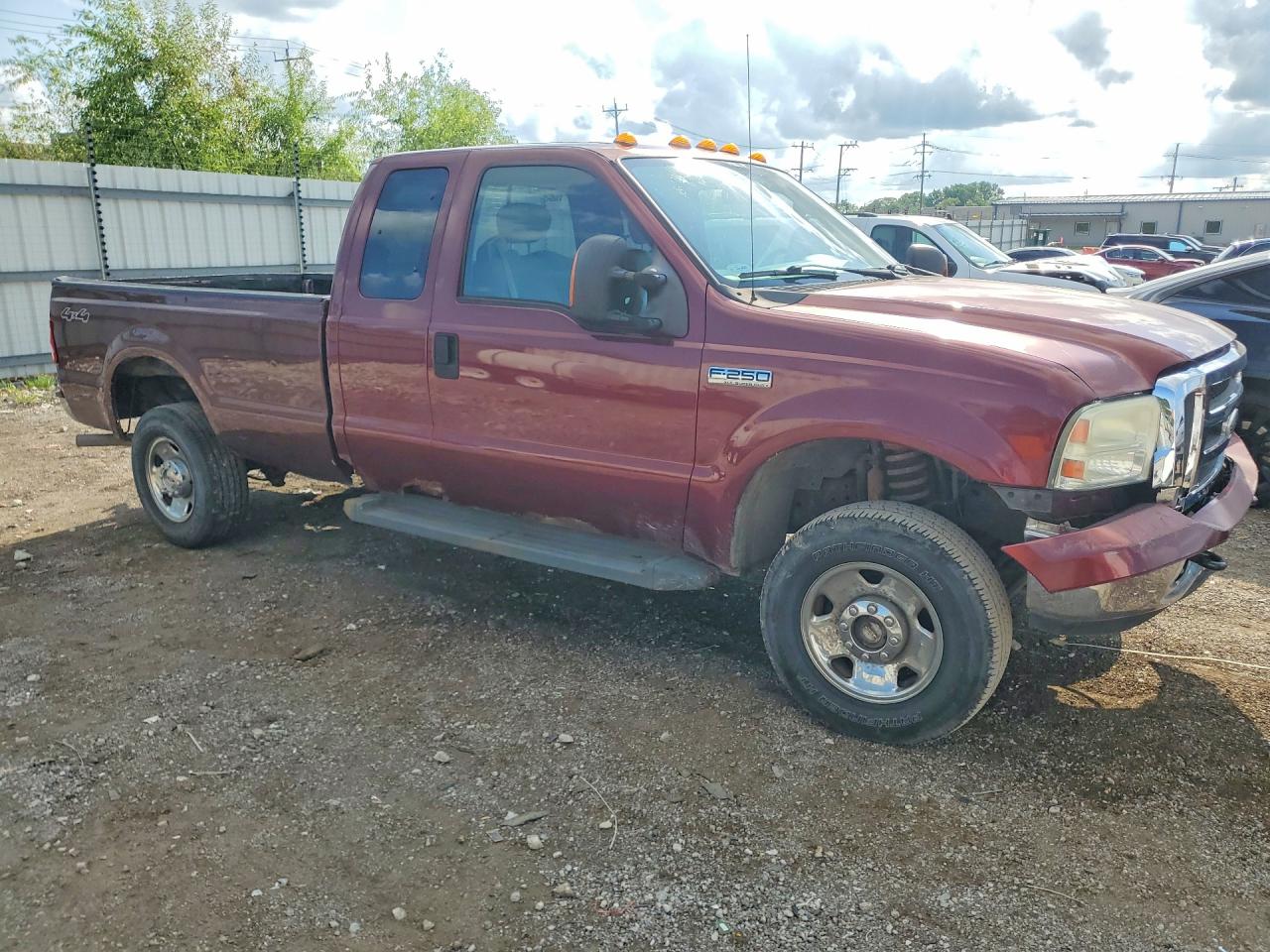 2006 Ford F250 Super Duty Burgundy vin: 1FTSX21566ED77499