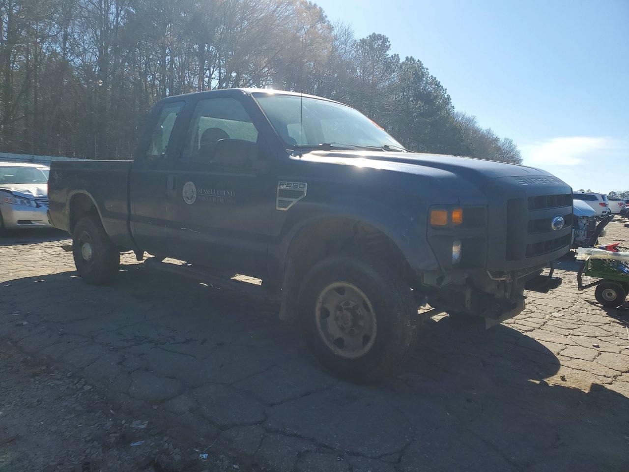 2008 Ford F250 Super Duty Blue vin: 1FTSX21568ED38107