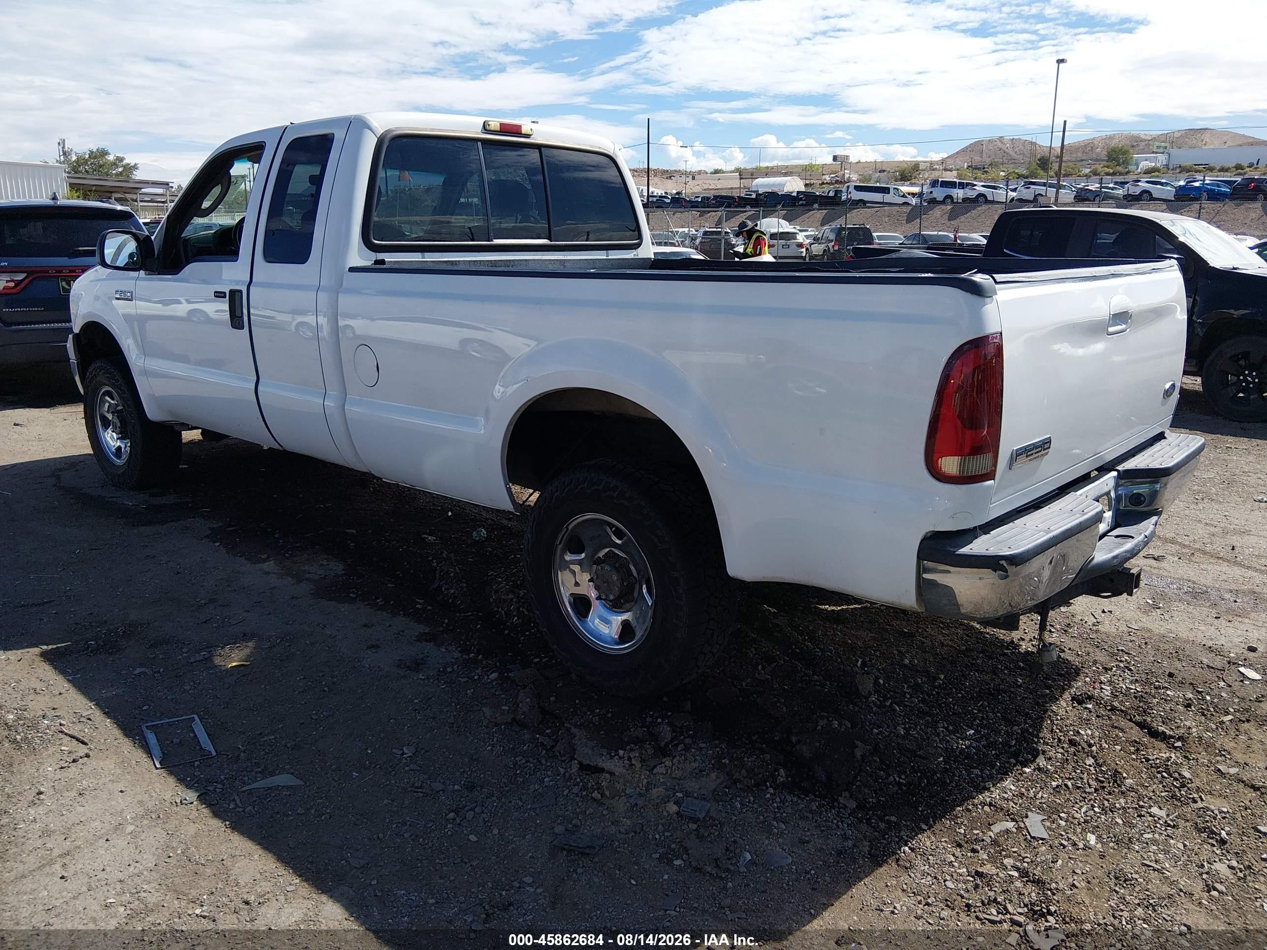 2006 Ford F-250 Lariat/xl/xlt White vin: 1FTSX21576EA25693
