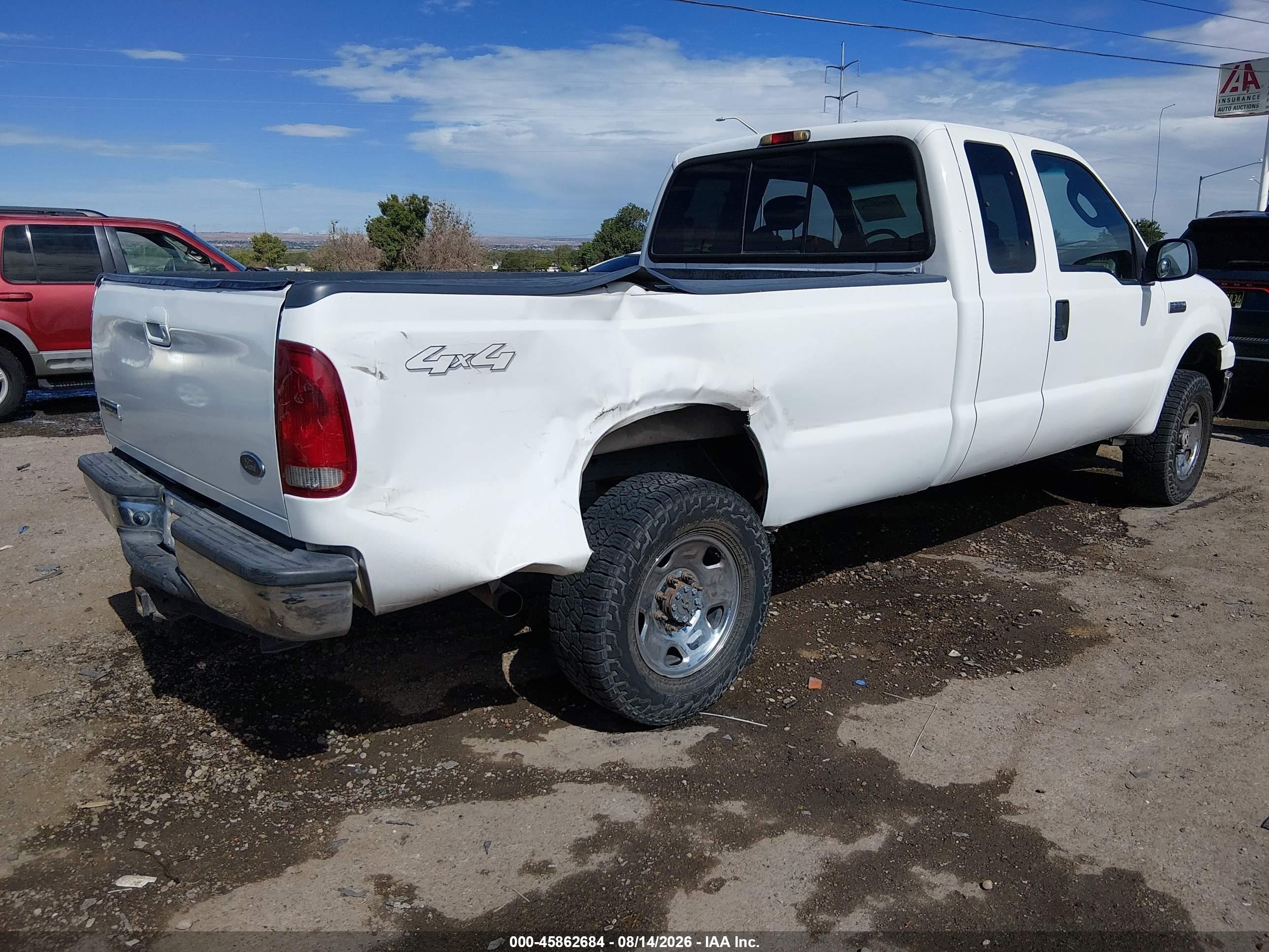 2006 Ford F-250 Lariat/xl/xlt White vin: 1FTSX21576EA25693