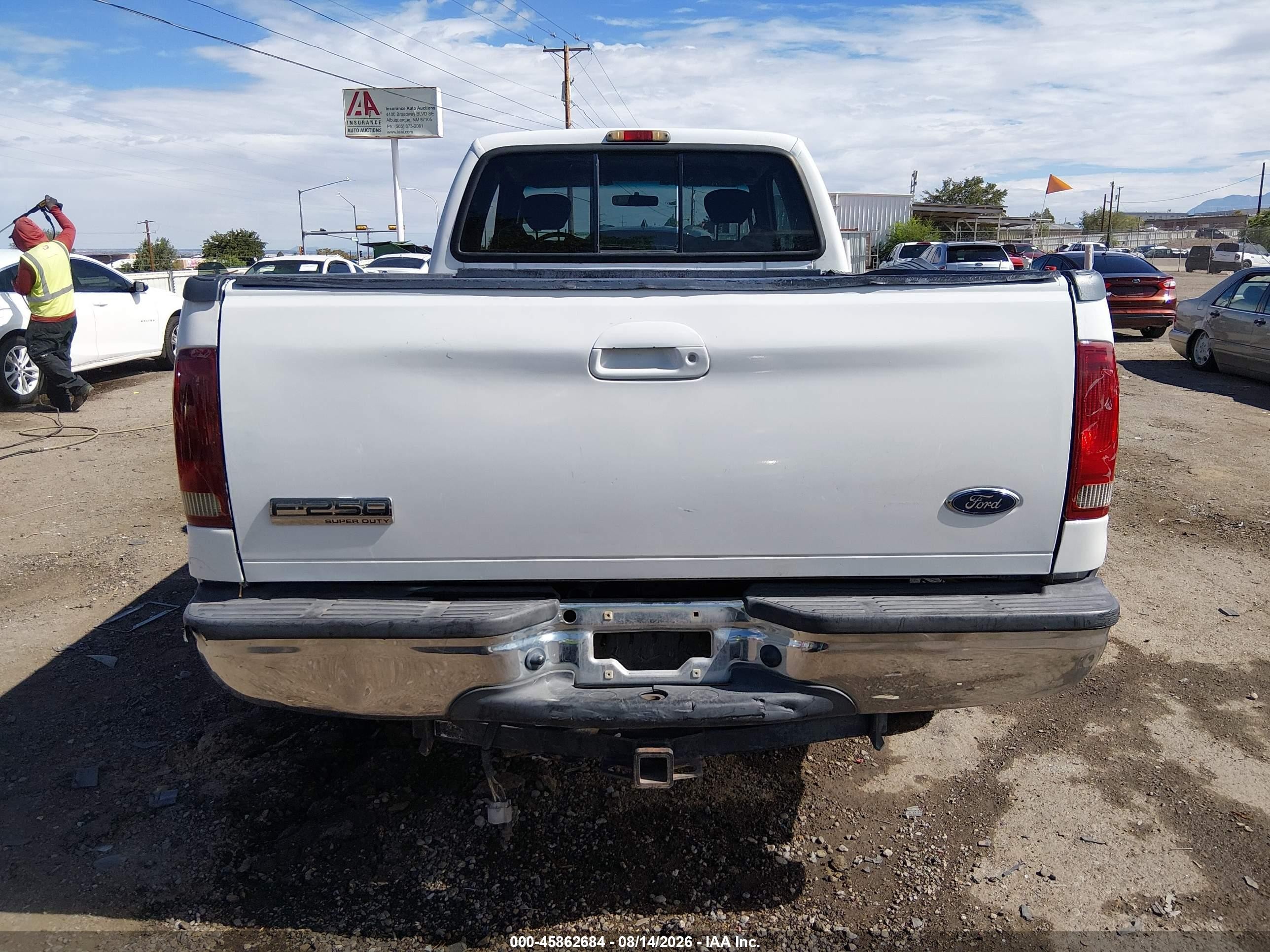 2006 Ford F-250 Lariat/xl/xlt White vin: 1FTSX21576EA25693