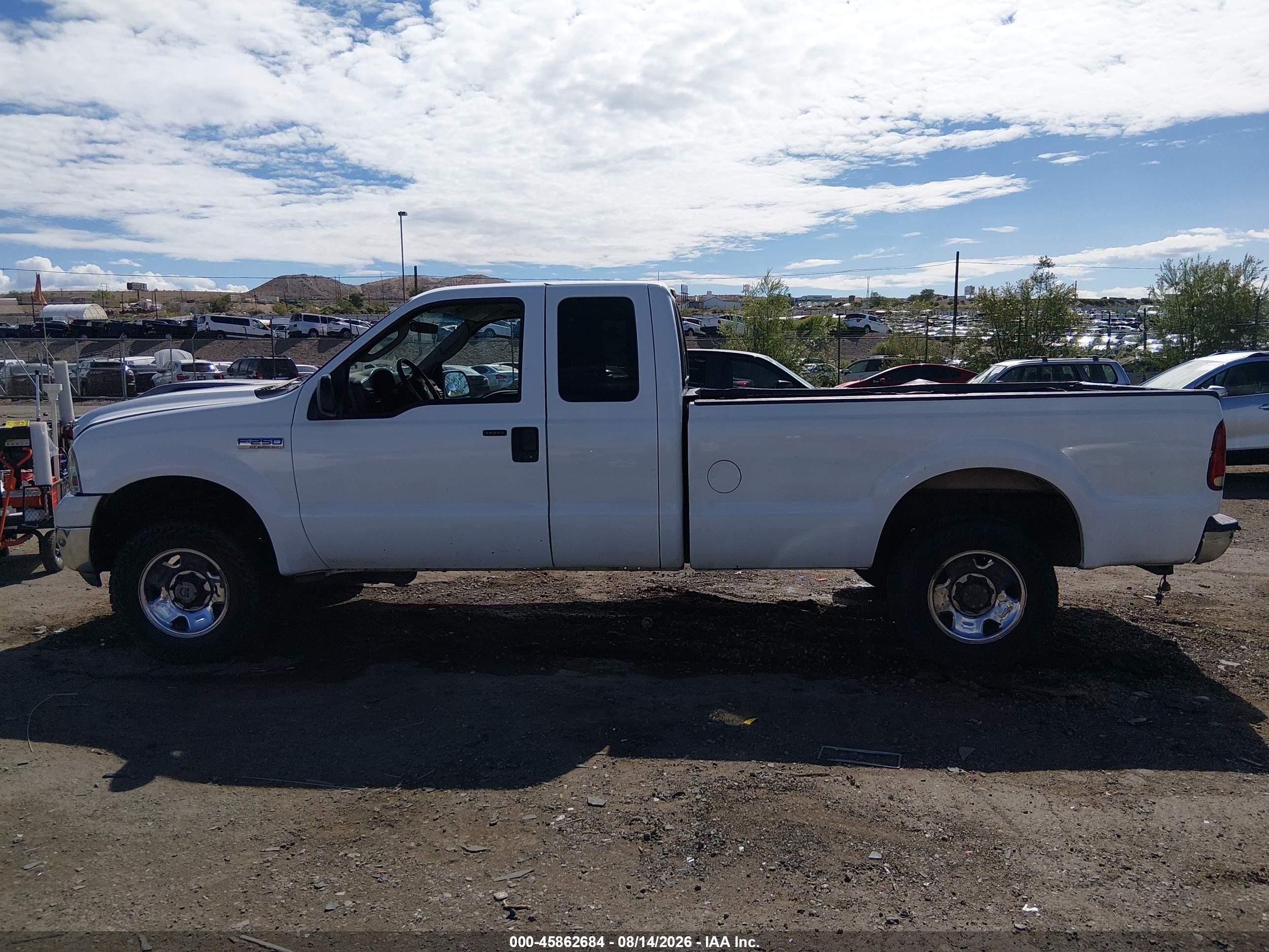 2006 Ford F-250 Lariat/xl/xlt White vin: 1FTSX21576EA25693