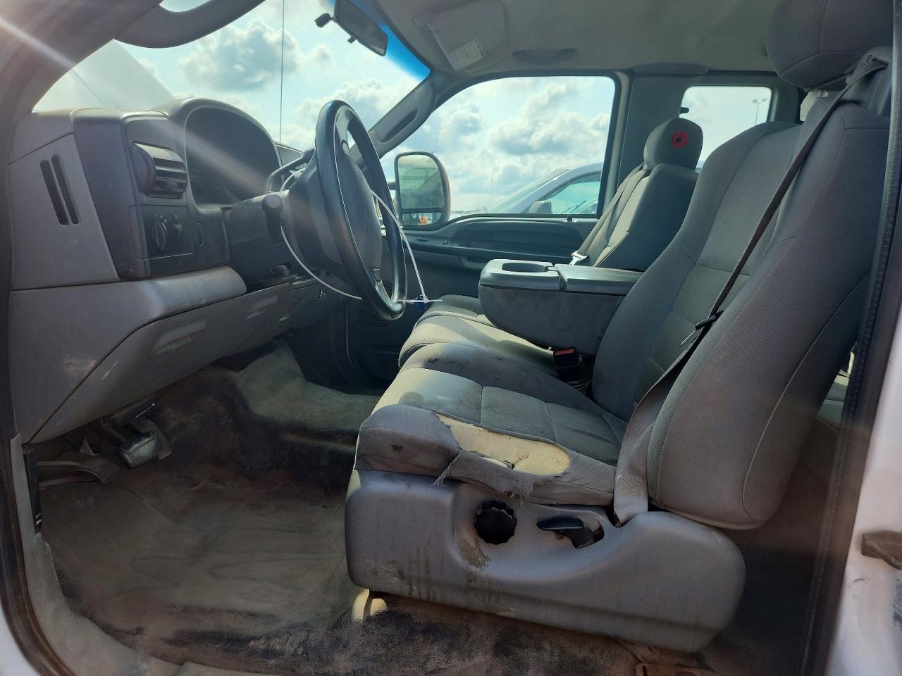 2006 Ford F250 Super Duty White vin: 1FTSX21586EA84753