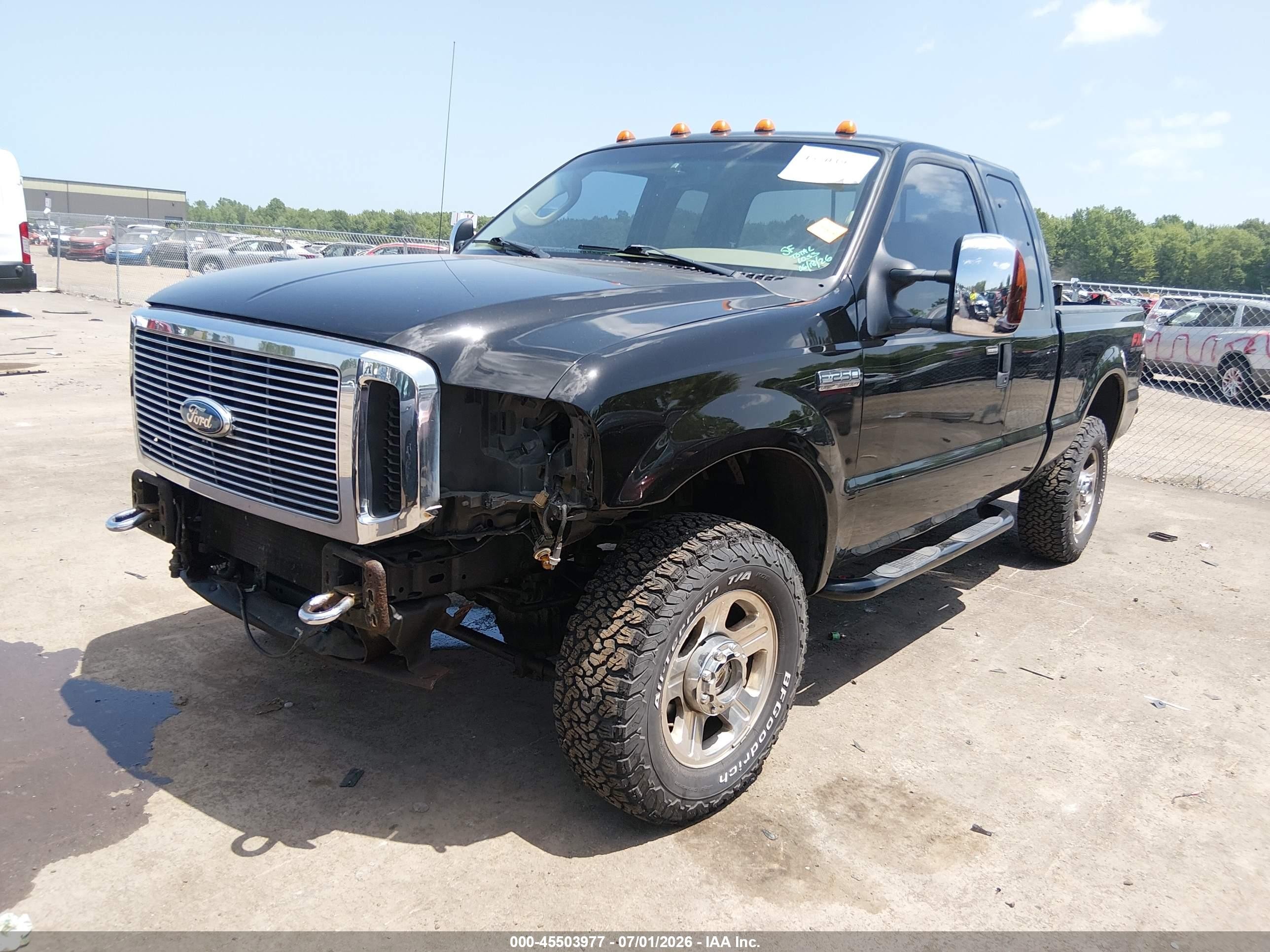 2006 Ford F-250 Lariat/xl/xlt Black vin: 1FTSX21586EC93751