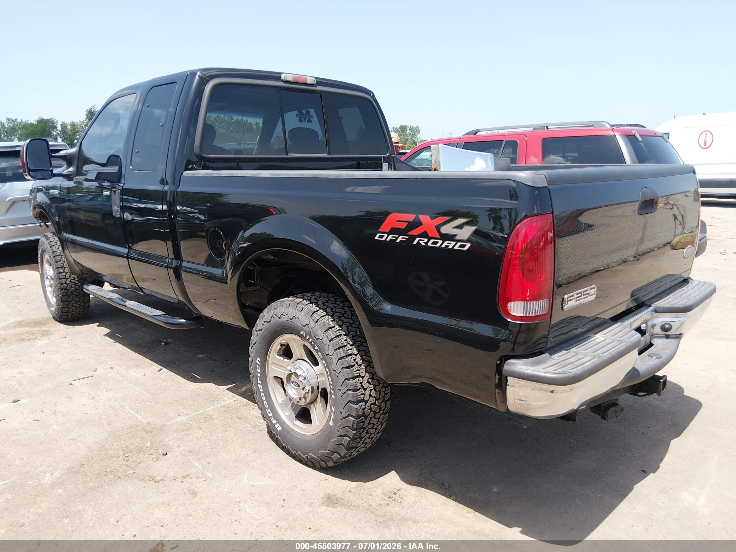 2006 Ford F-250 Lariat/xl/xlt Black vin: 1FTSX21586EC93751