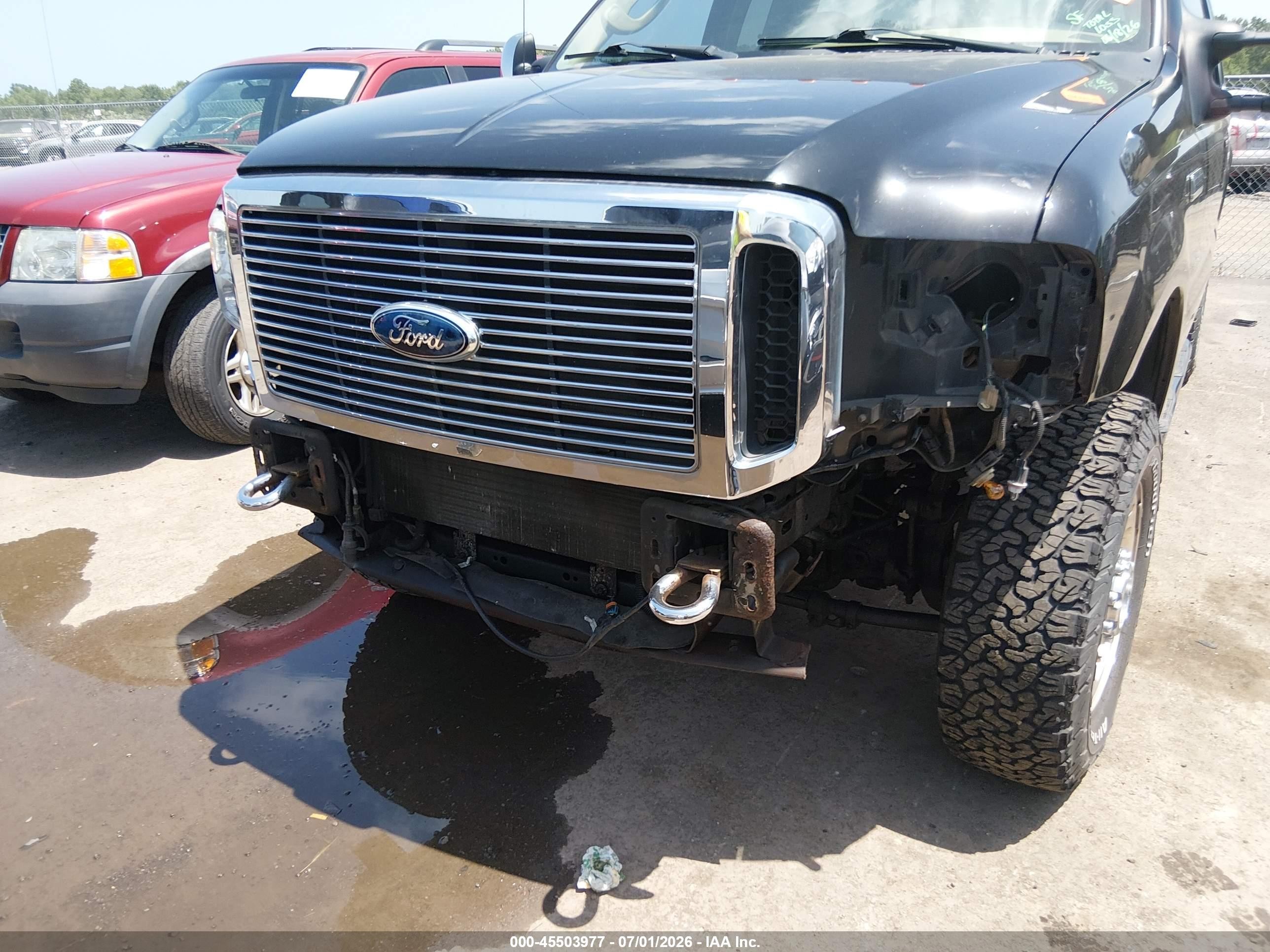2006 Ford F-250 Lariat/xl/xlt Black vin: 1FTSX21586EC93751