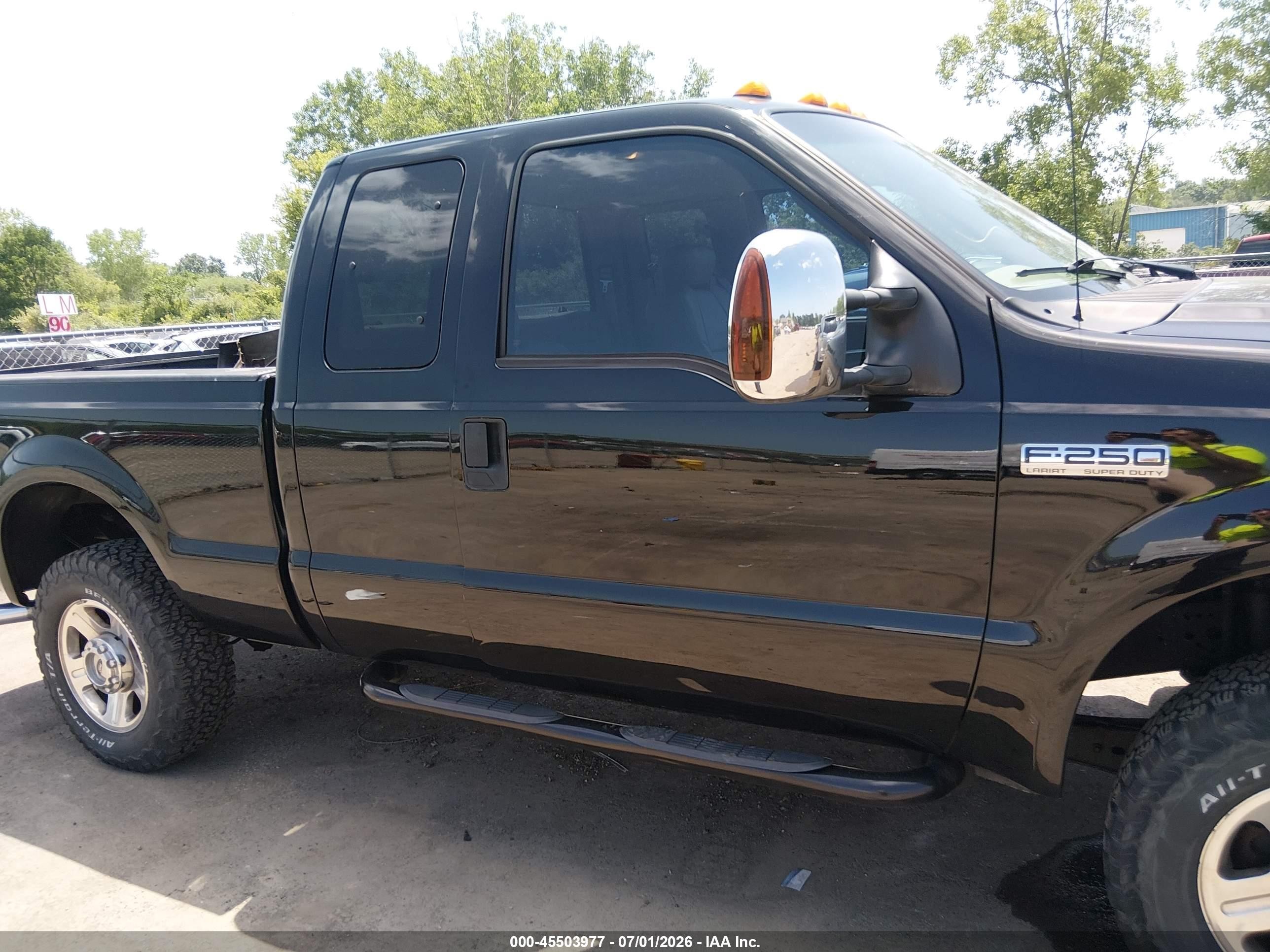 2006 Ford F-250 Lariat/xl/xlt Black vin: 1FTSX21586EC93751