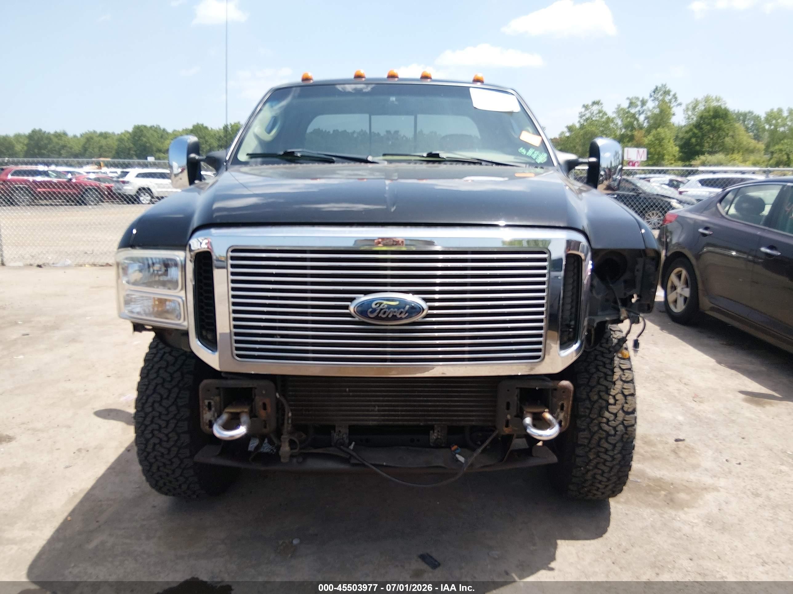 2006 Ford F-250 Lariat/xl/xlt Black vin: 1FTSX21586EC93751