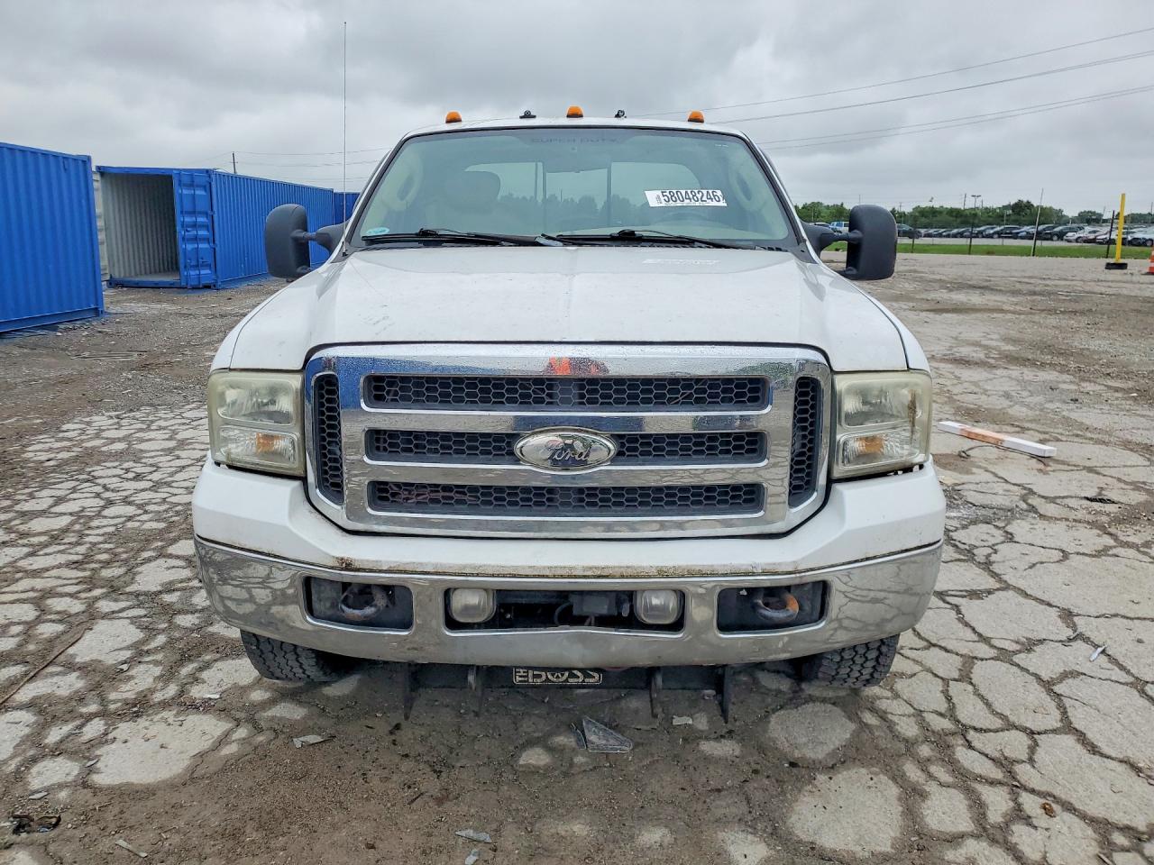 2005 Ford F250 Super Duty White vin: 1FTSX21595EC26087