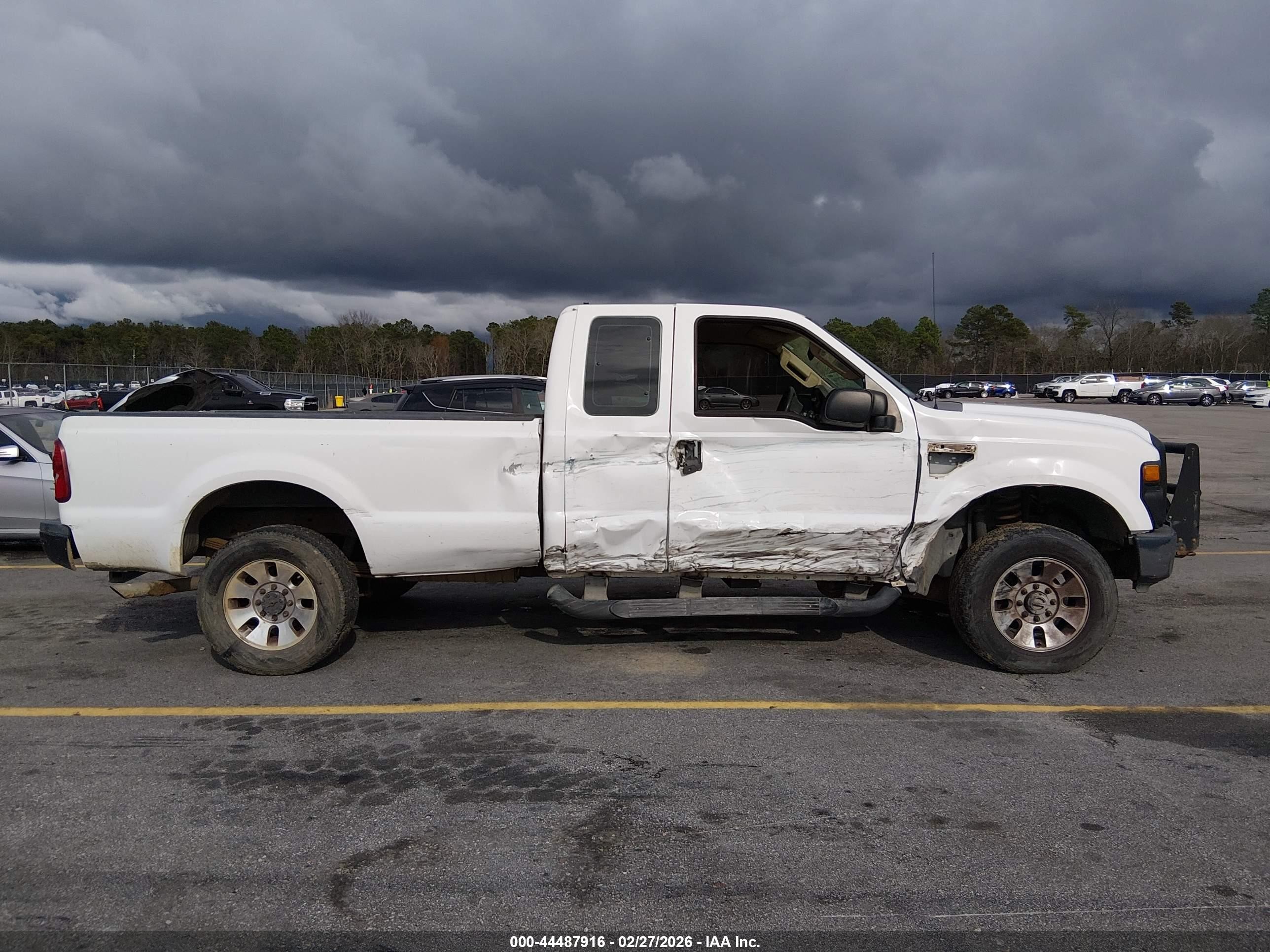 2008 Ford F-250 White vin: 1FTSX21598EB85299