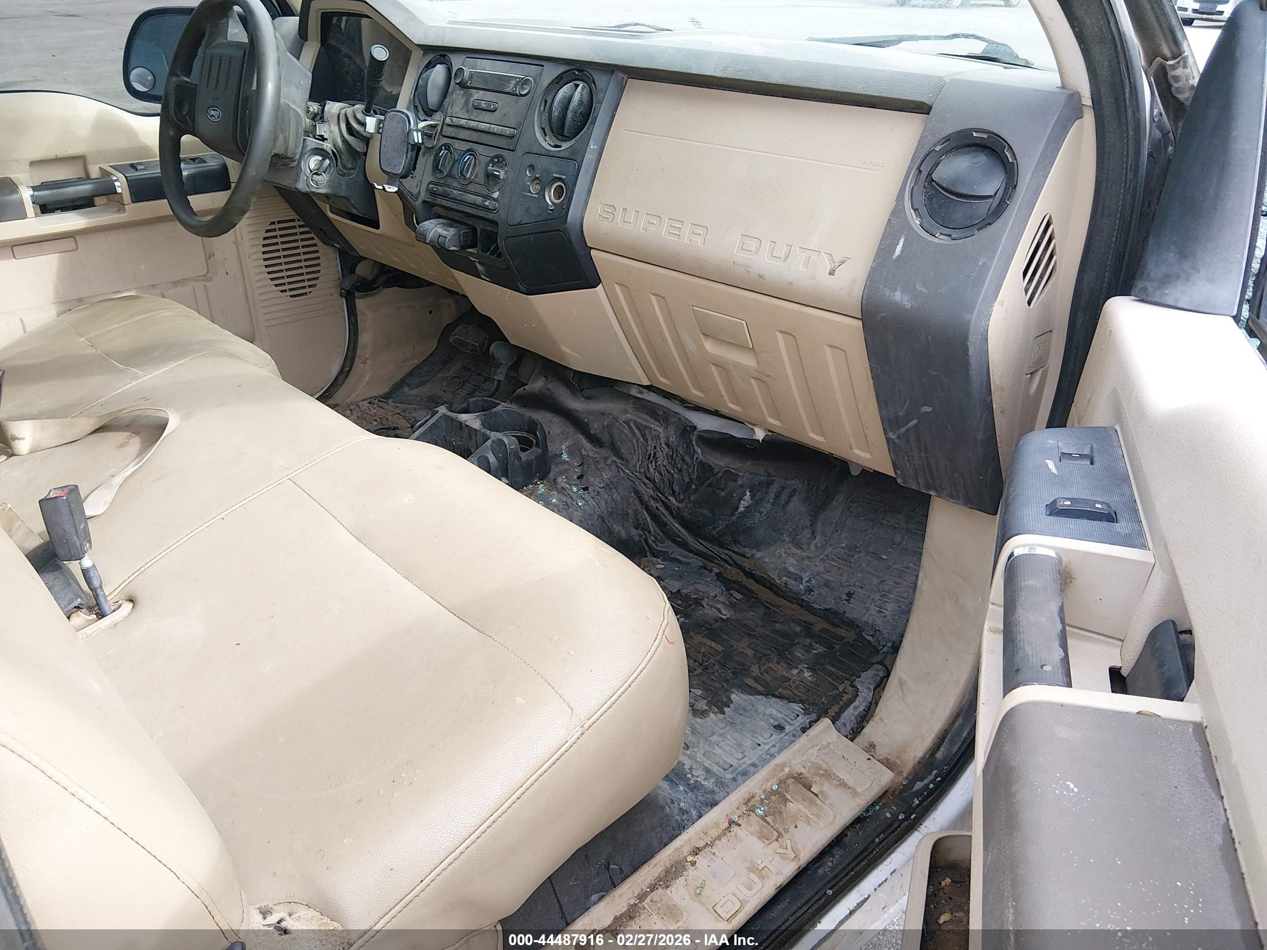 2008 Ford F-250 White vin: 1FTSX21598EB85299