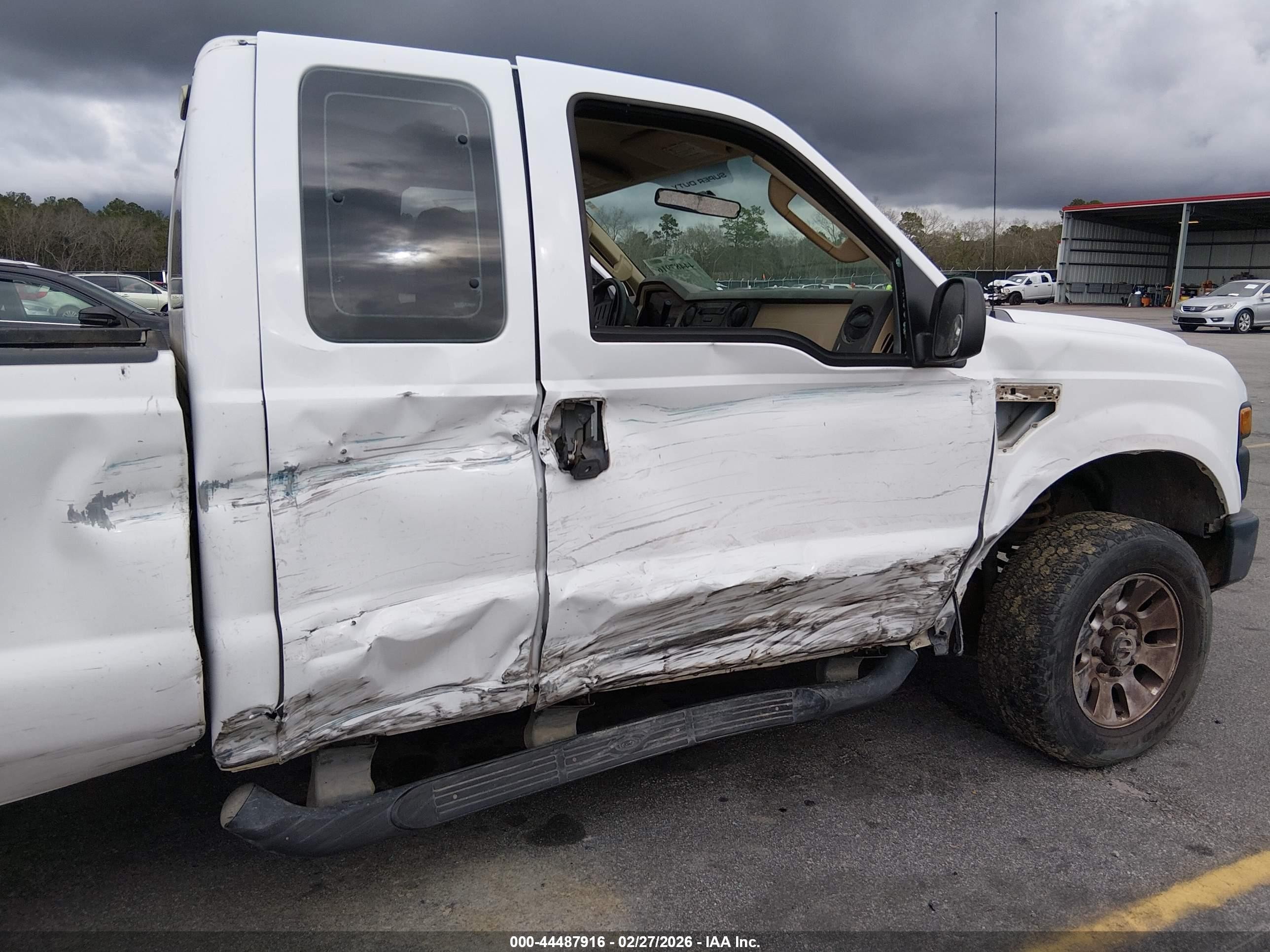 2008 Ford F-250 White vin: 1FTSX21598EB85299