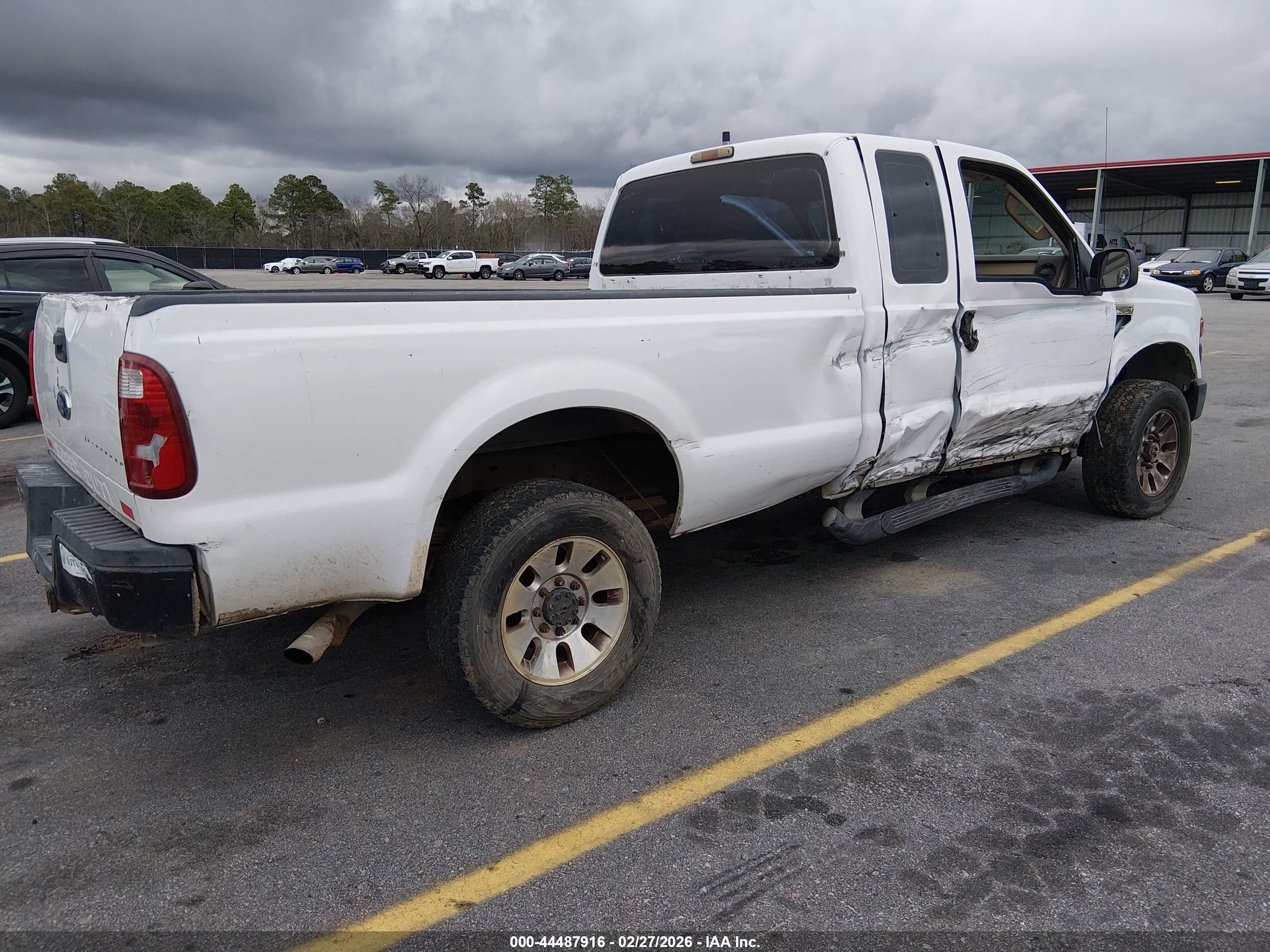 2008 Ford F-250 White vin: 1FTSX21598EB85299