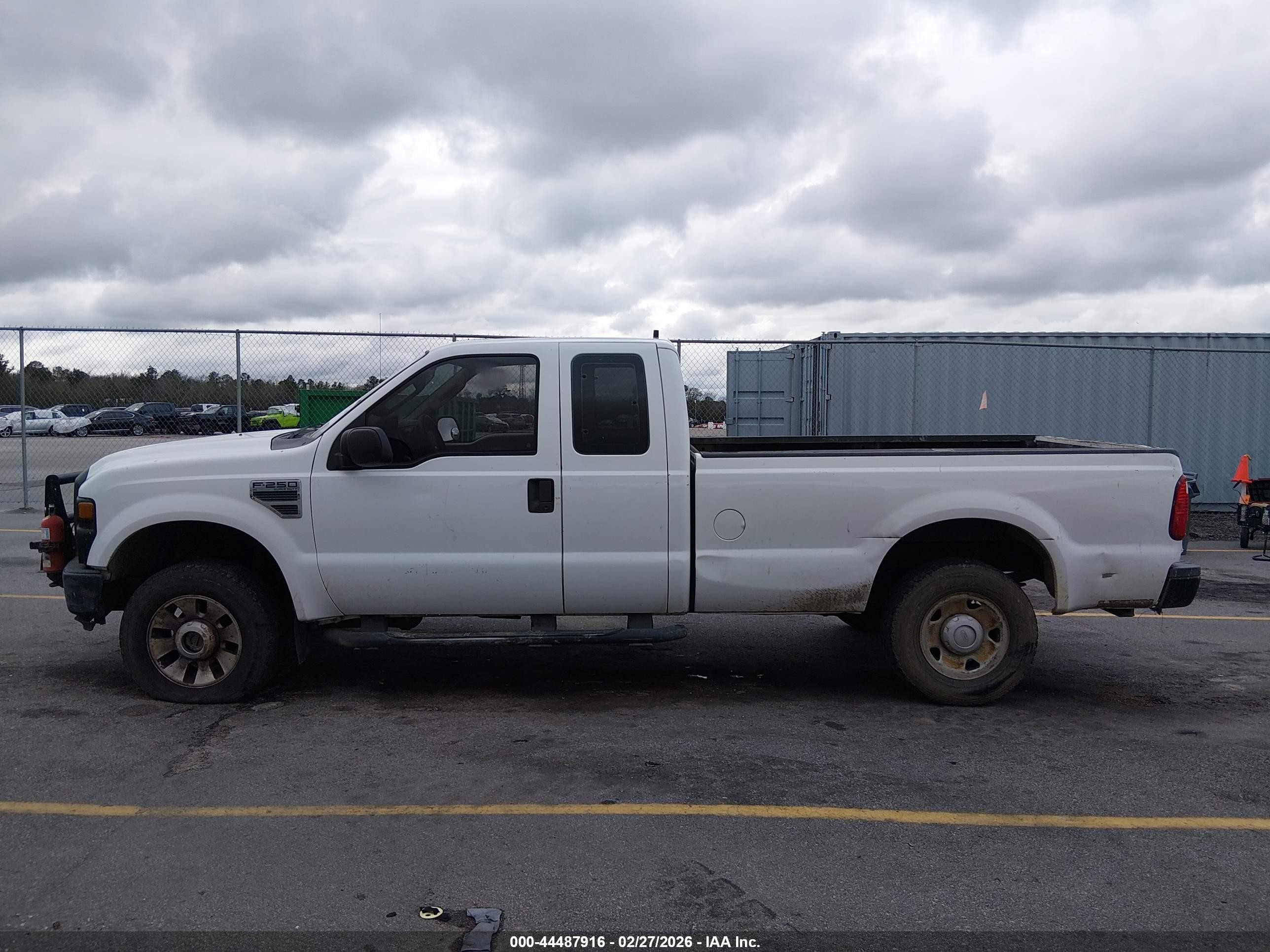 2008 Ford F-250 White vin: 1FTSX21598EB85299