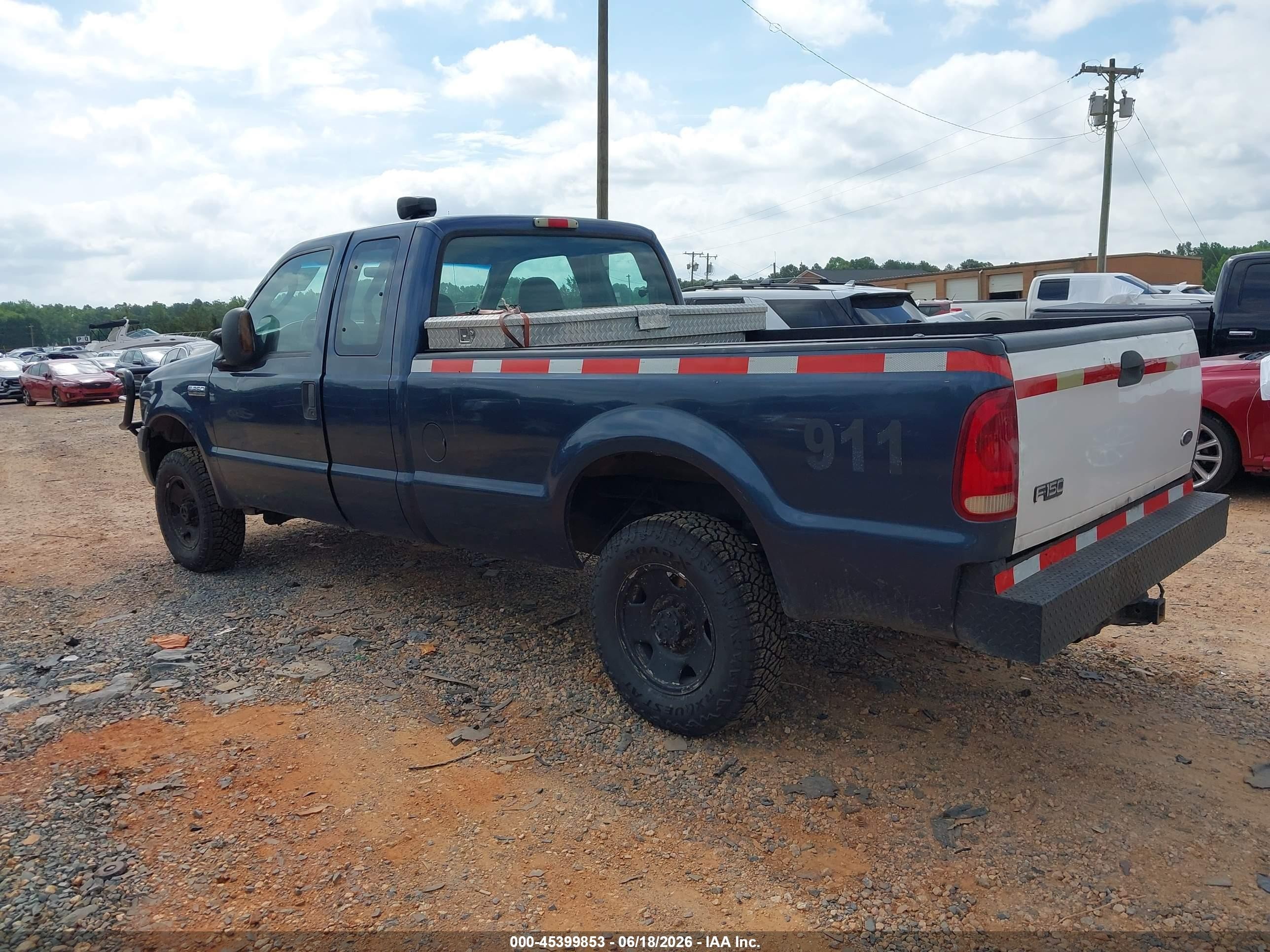 2006 Ford F-250 Lariat/xl/xlt Blue vin: 1FTSX215X6EB82795
