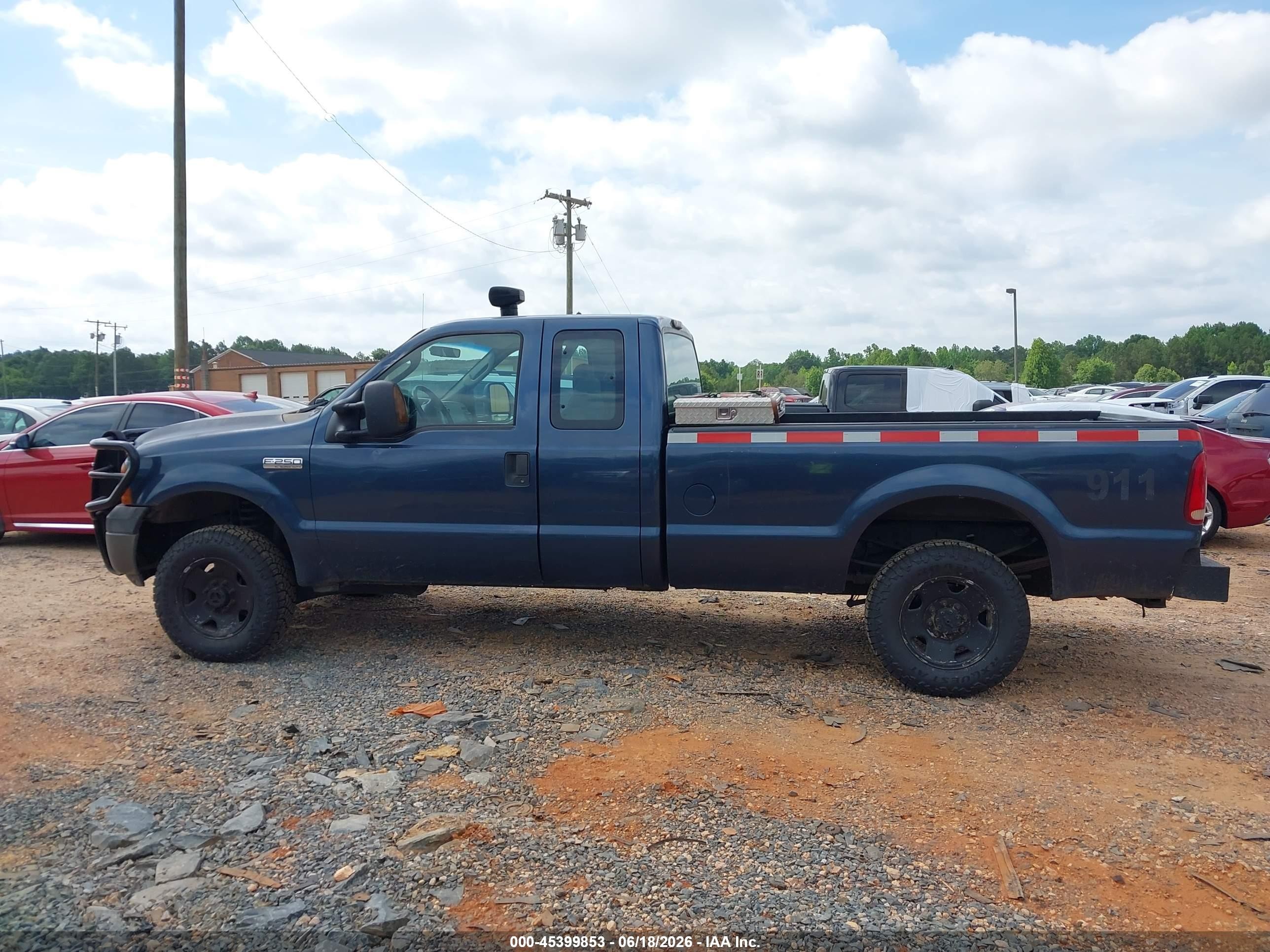 2006 Ford F-250 Lariat/xl/xlt Blue vin: 1FTSX215X6EB82795