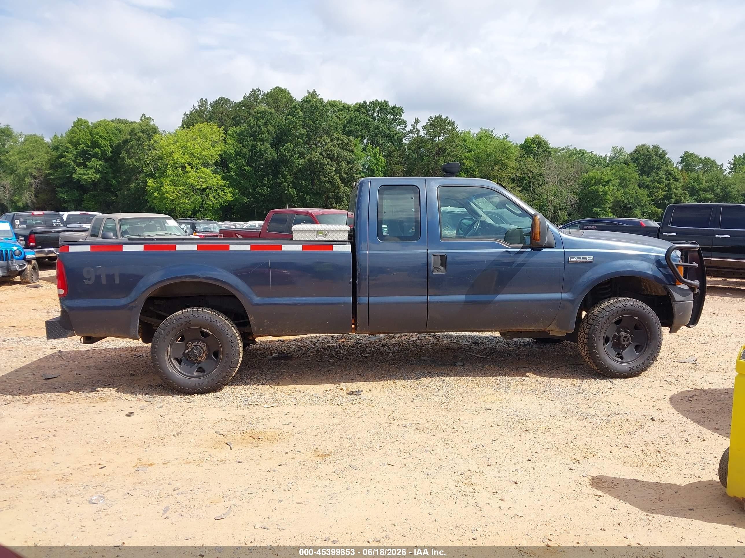2006 Ford F-250 Lariat/xl/xlt Blue vin: 1FTSX215X6EB82795