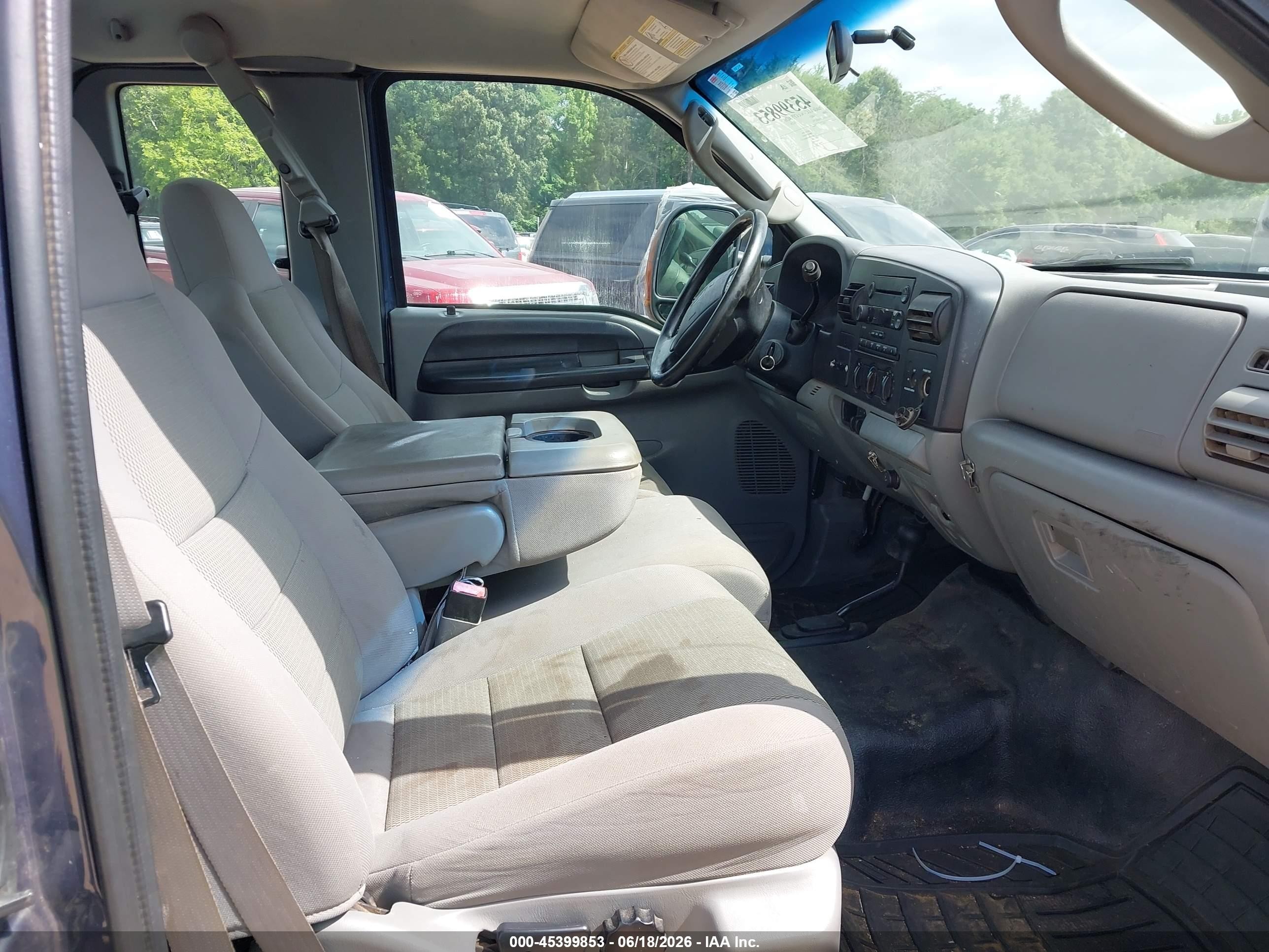 2006 Ford F-250 Lariat/xl/xlt Blue vin: 1FTSX215X6EB82795