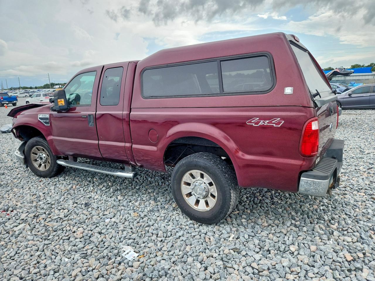 2008 Ford F250 Super Duty Burgundy vin: 1FTSX215X8ED41401