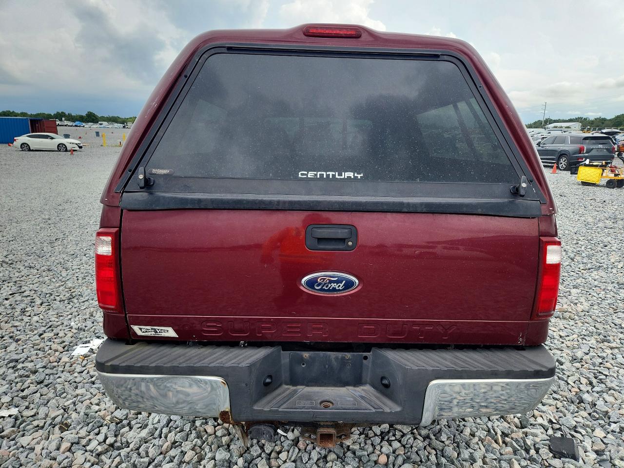 2008 Ford F250 Super Duty Burgundy vin: 1FTSX215X8ED41401