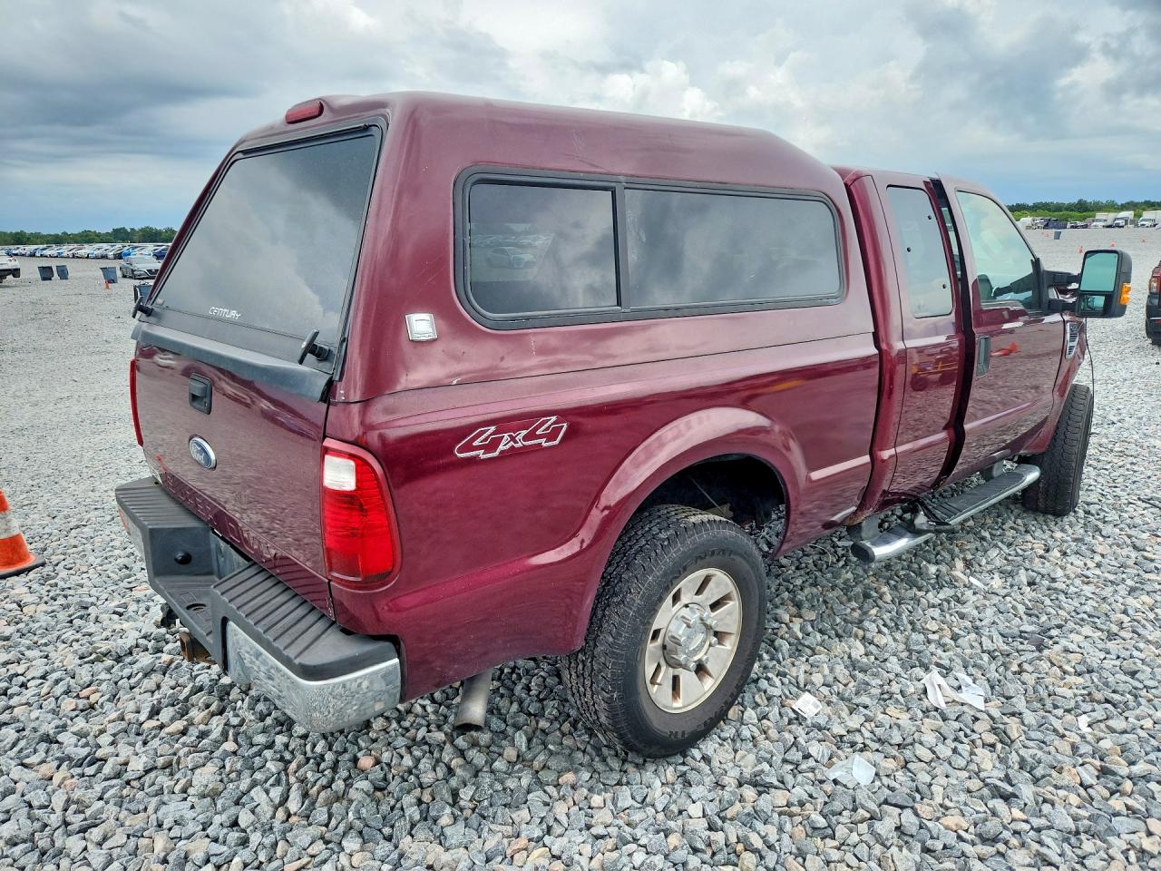 2008 Ford F250 Super Duty Burgundy vin: 1FTSX215X8ED41401