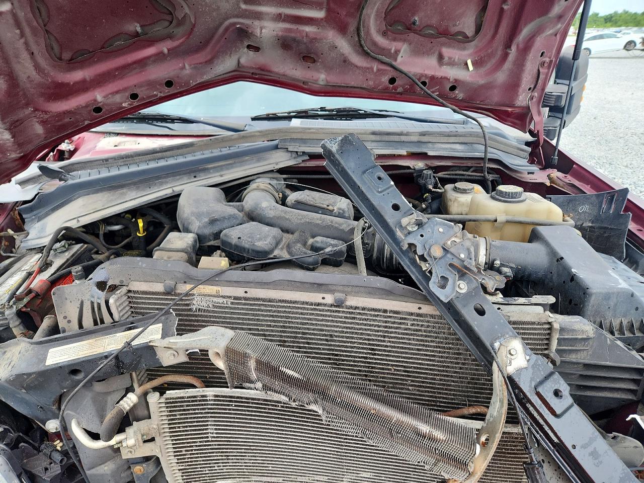 2008 Ford F250 Super Duty Burgundy vin: 1FTSX215X8ED41401