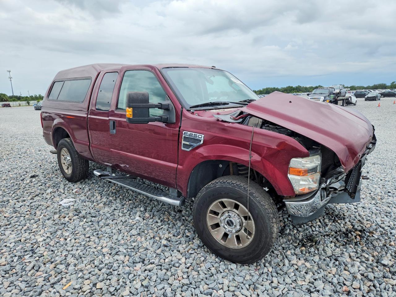 2008 Ford F250 Super Duty Burgundy vin: 1FTSX215X8ED41401