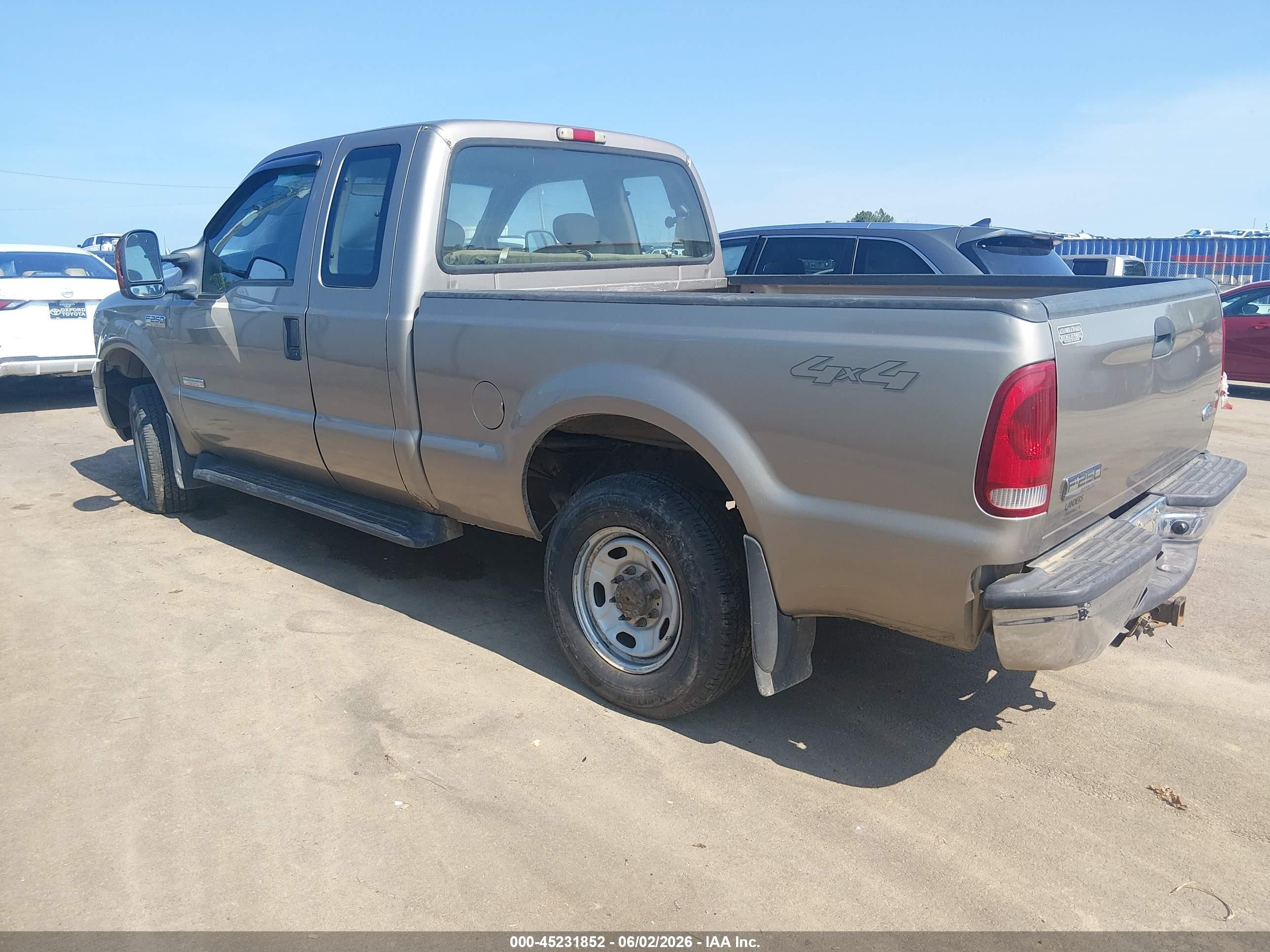 2006 Ford F-250 Lariat/xl/xlt Beige vin: 1FTSX21P16EC18441