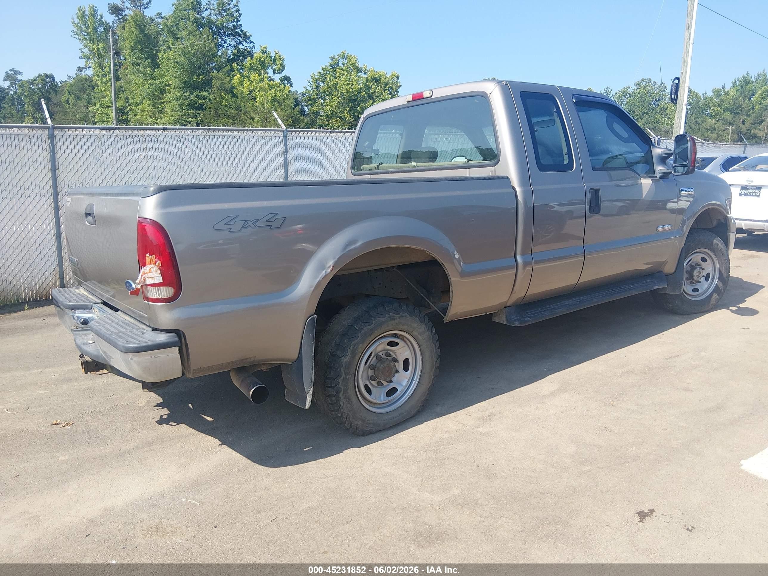 2006 Ford F-250 Lariat/xl/xlt Beige vin: 1FTSX21P16EC18441