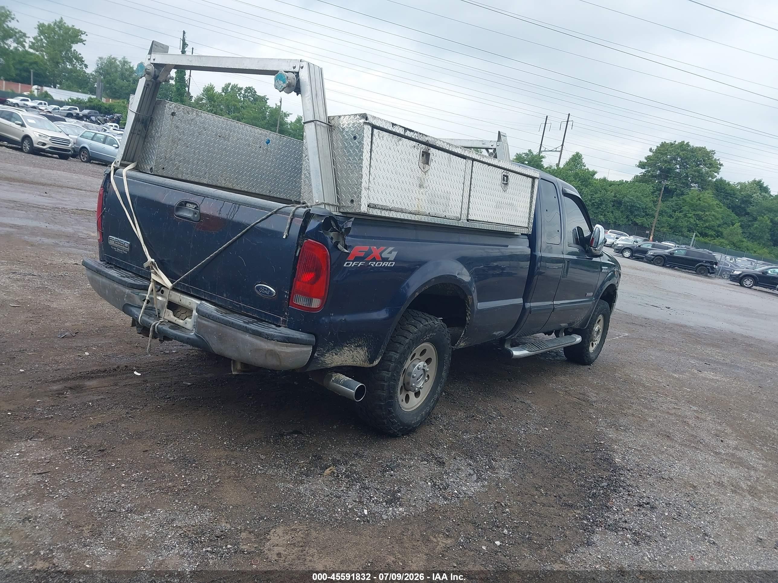 2006 Ford F-250 Lariat/xl/xlt Синий vin: 1FTSX21P16EC78459
