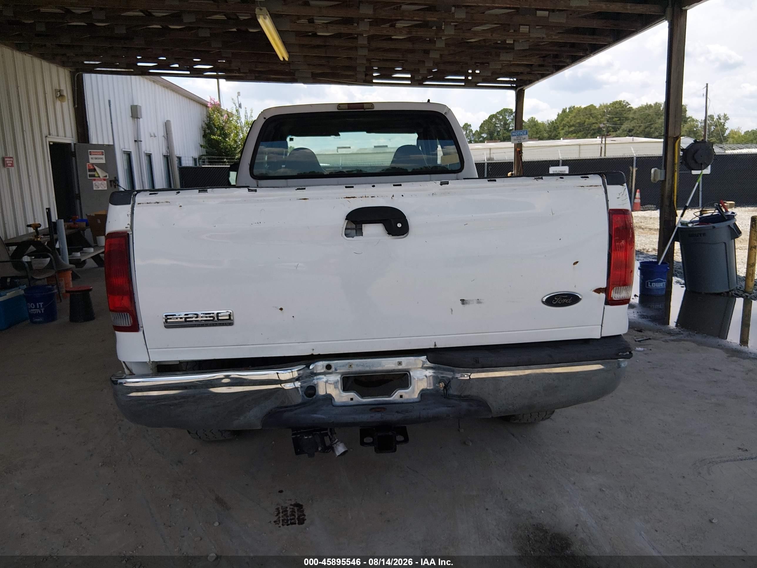 2005 Ford F-250 Lariat/xl/xlt White vin: 1FTSX21P25EC48997