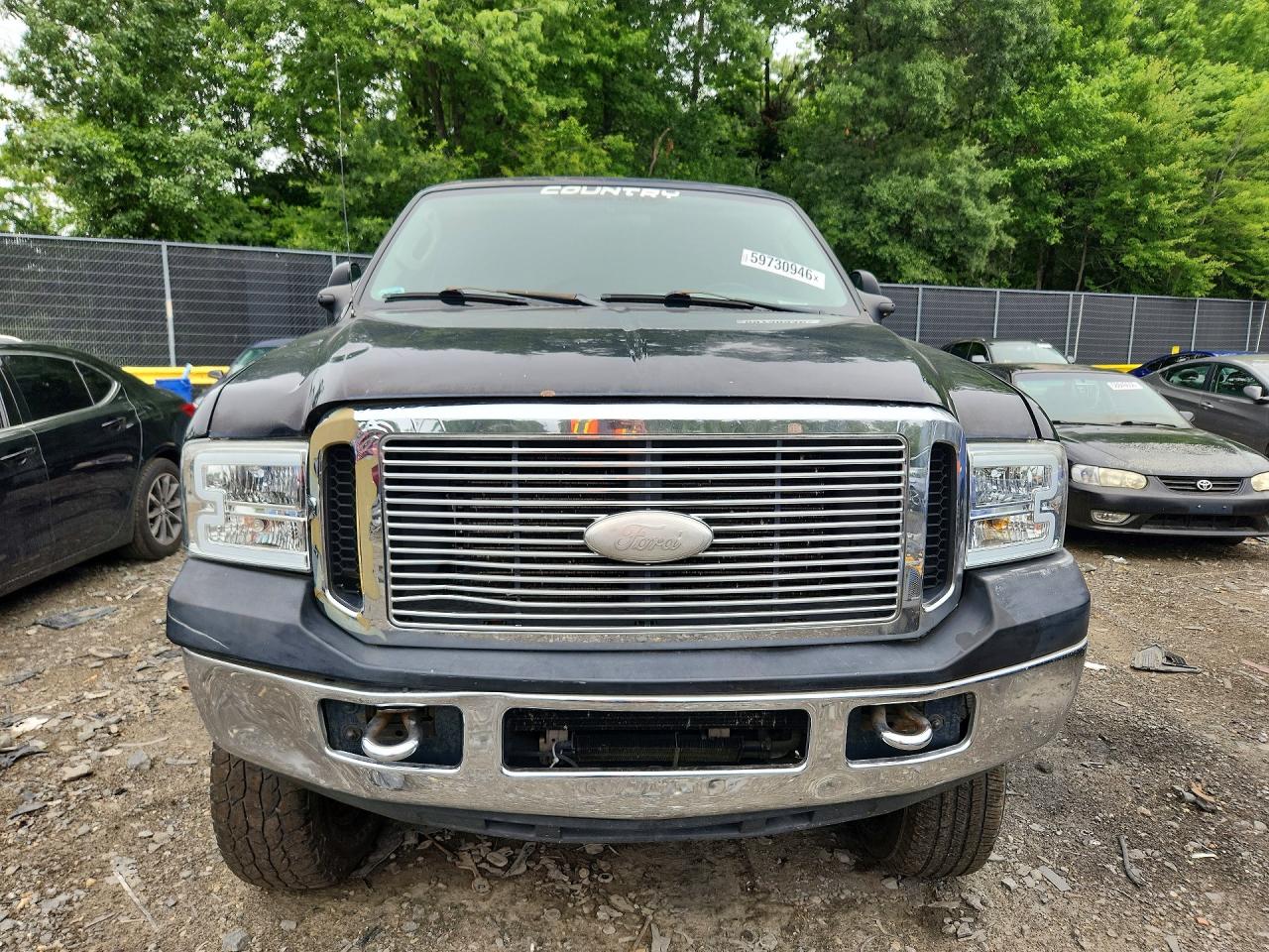 2006 Ford F250 Super Duty Black vin: 1FTSX21P36EB21855