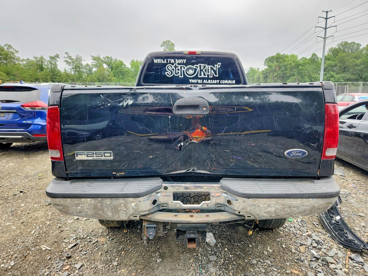 2006 Ford F250 Super Duty Black vin: 1FTSX21P36EB21855